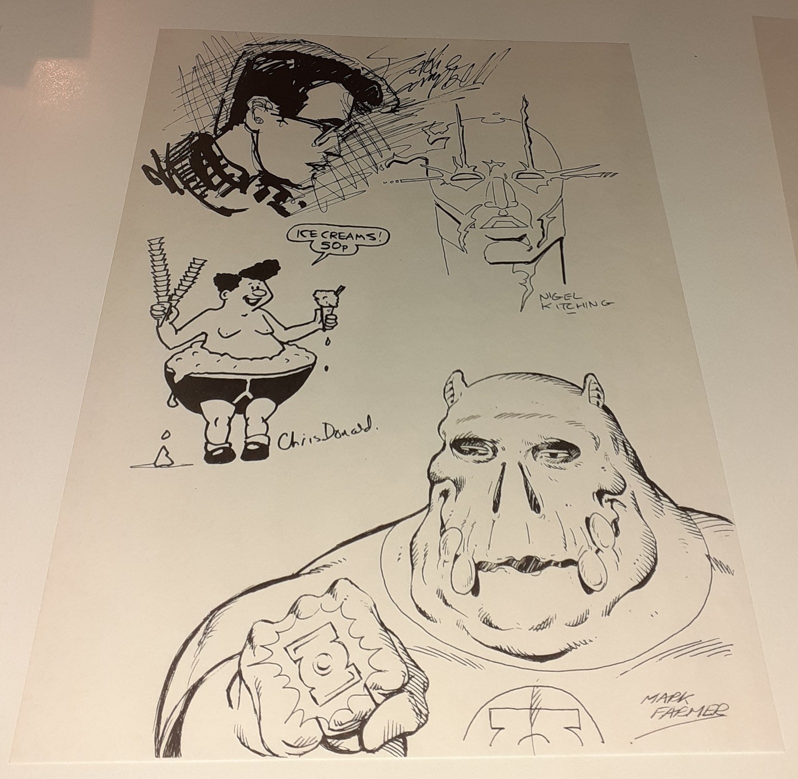 UKCAC 1986 PORTFOLIO Alan Moore Frank Miller Brian Bolland Batman Joker Watchmen
