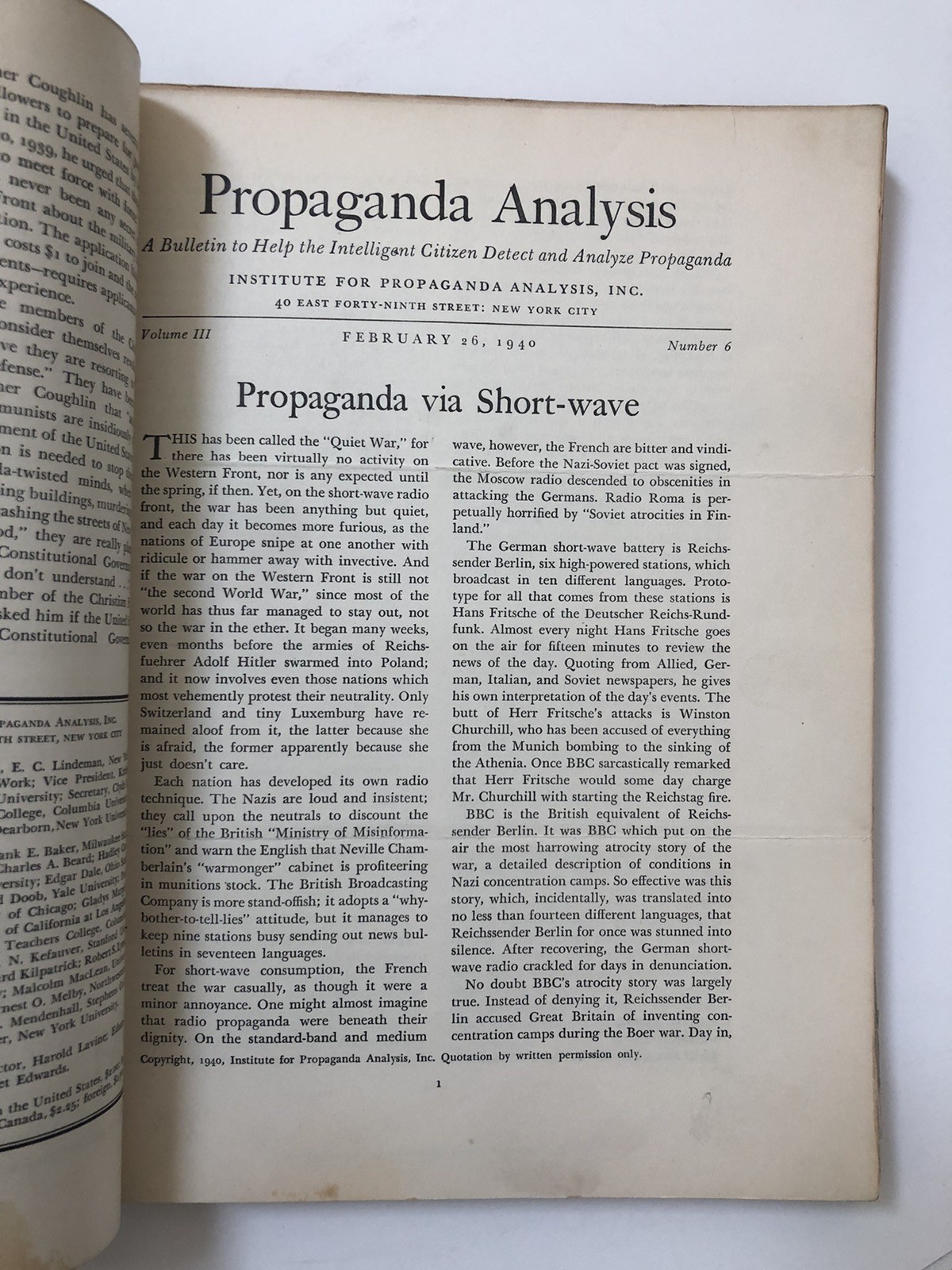 Propaganda Analysis to Help the Intelligent Citizen Detect and Analyze Propagand