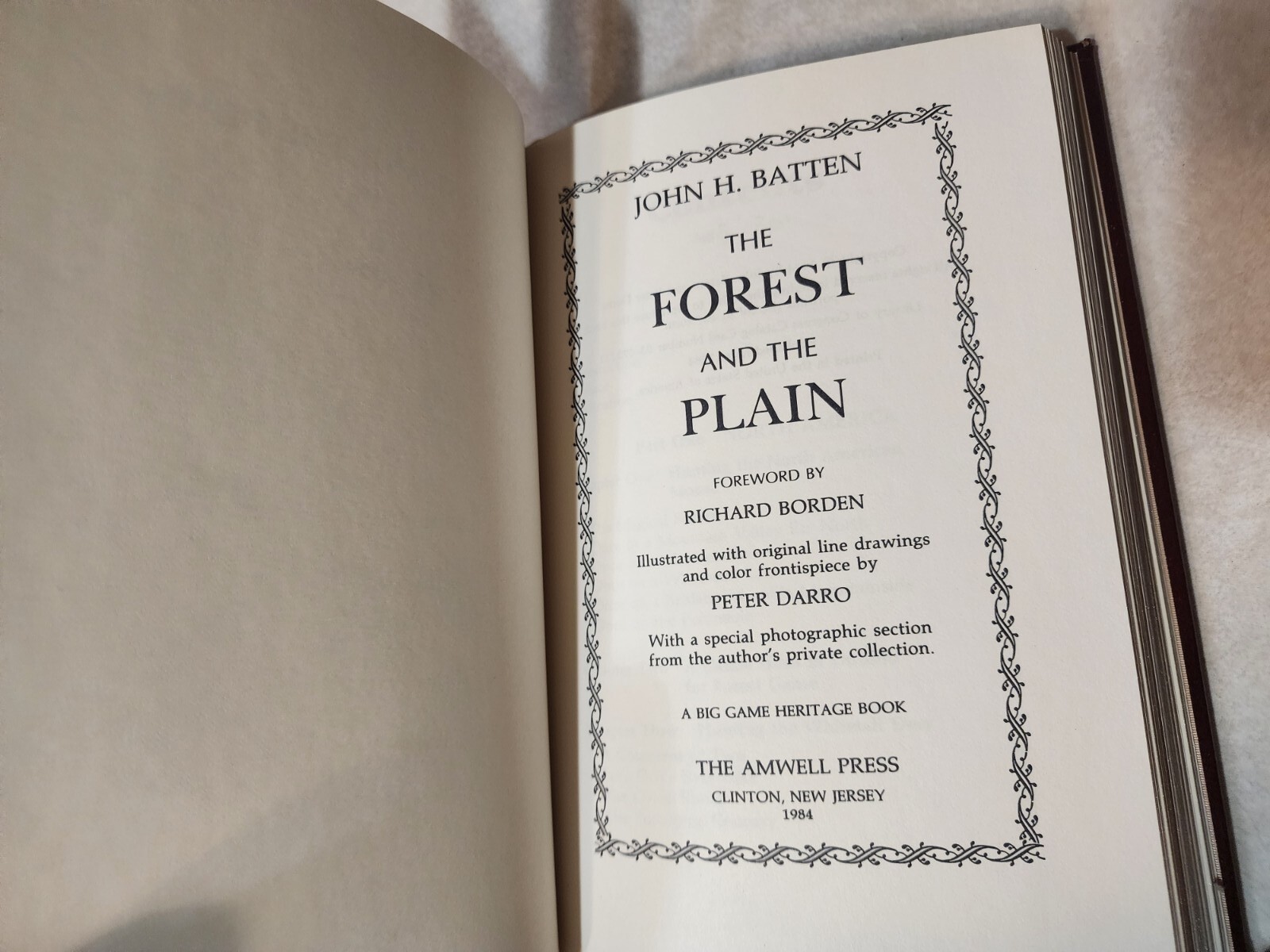 FOREST AND PLAIN John Batten AMWELL PRESS Signed Limited Edition HUNTING Illustr