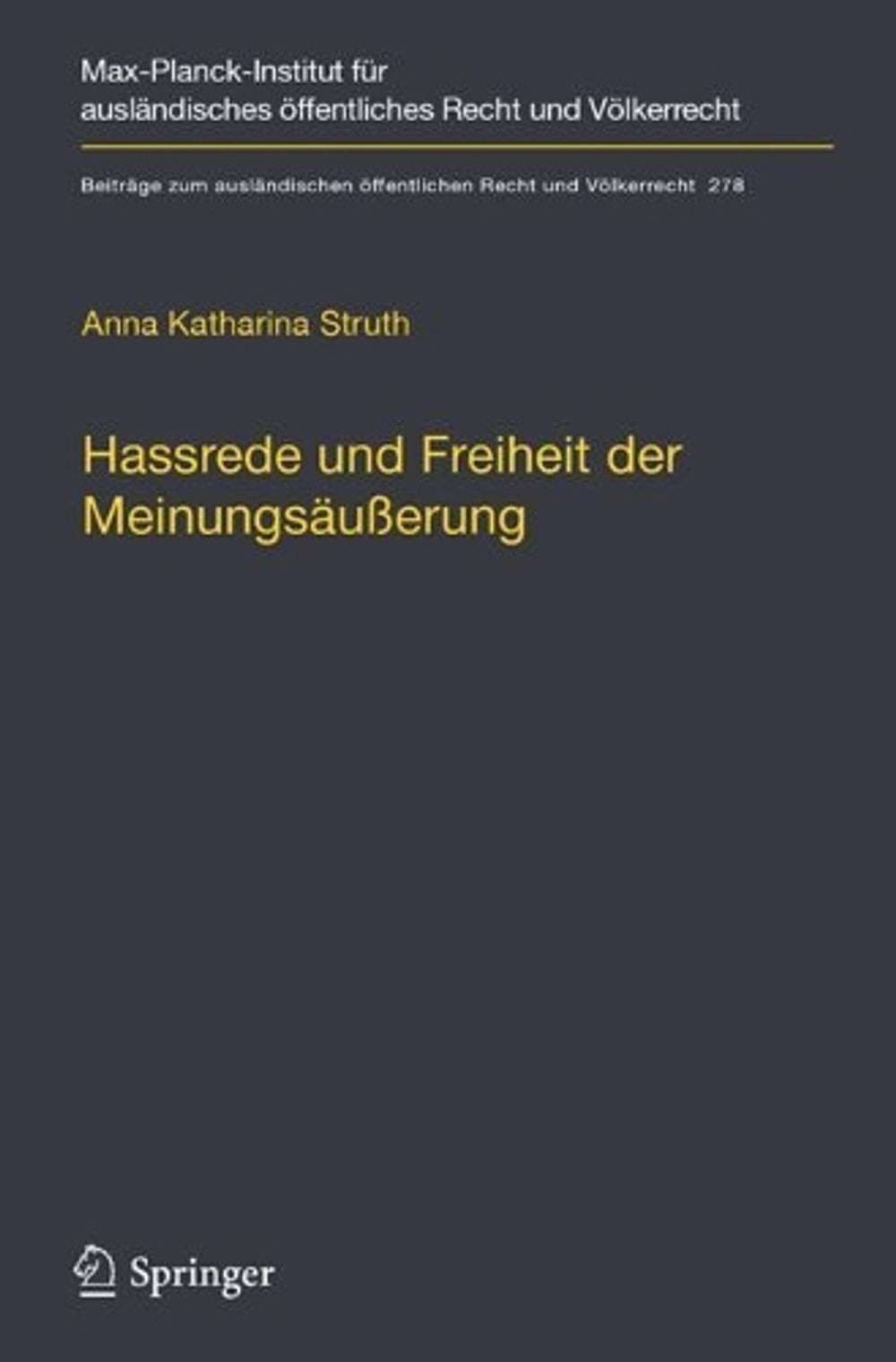 Hassrede und Freiheit der Meinungsuerung: Der Schutzbereich der Meinungs?usserun