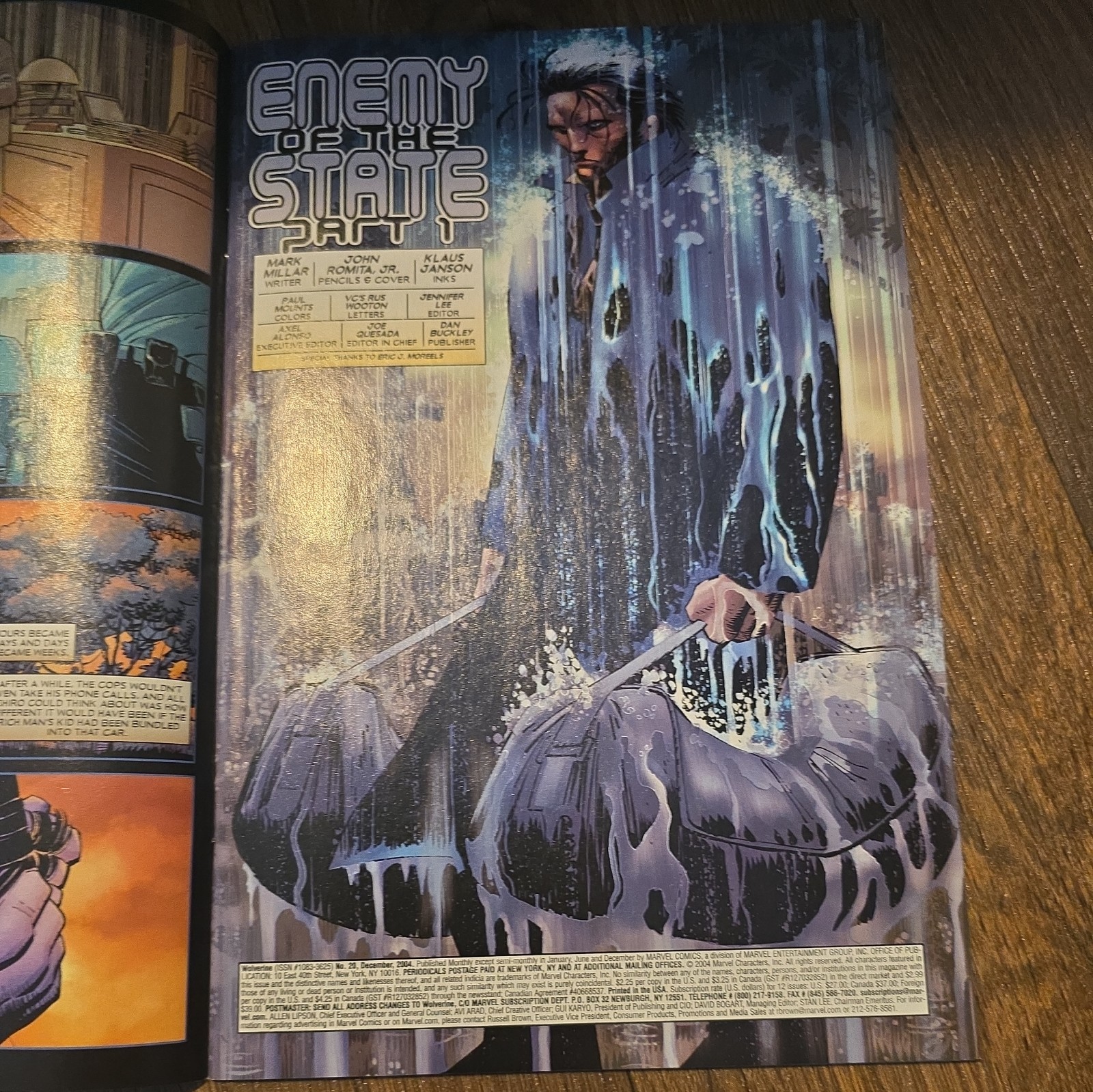 WOLVERINE #20#21 #22 #23 ENEMY OF THE STATE 2004 MARVEL KNIGHTS COMICS NM LOT