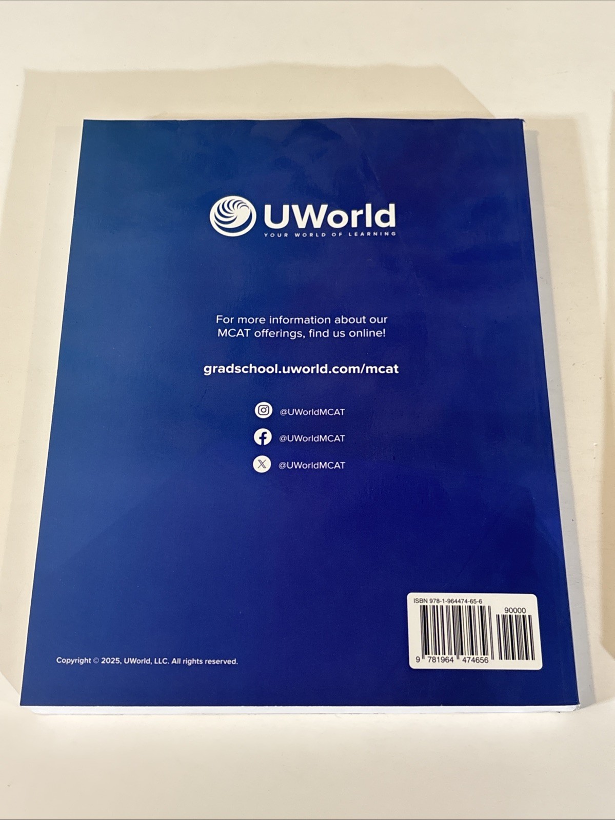 UWorld MCAT Prep Book 2026-2027 Critical Analysis & Reasoning Skills 2nd Edition