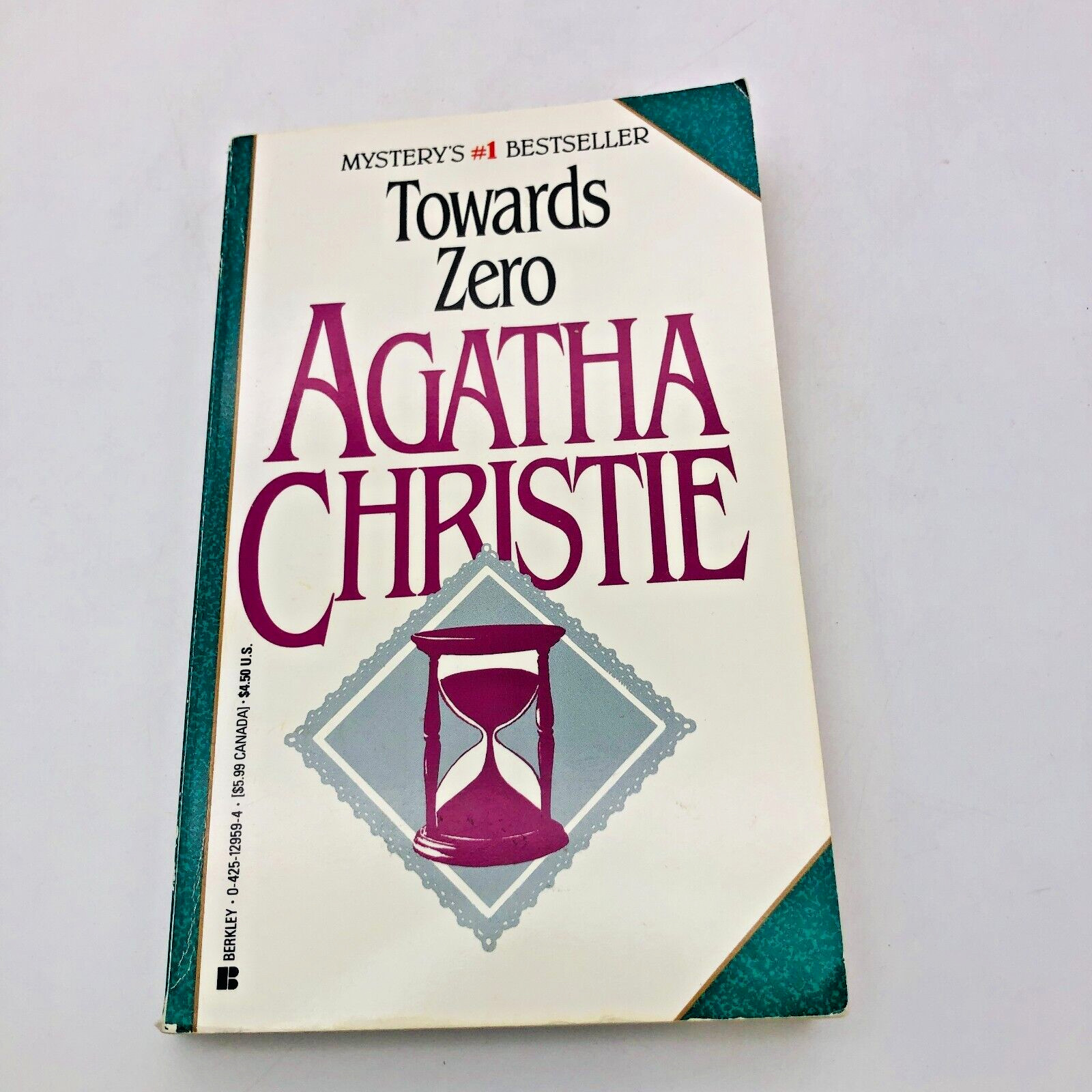 Towards Zero by Agatha Christie Paperback 1991 Berkley Superintendent Battle #5