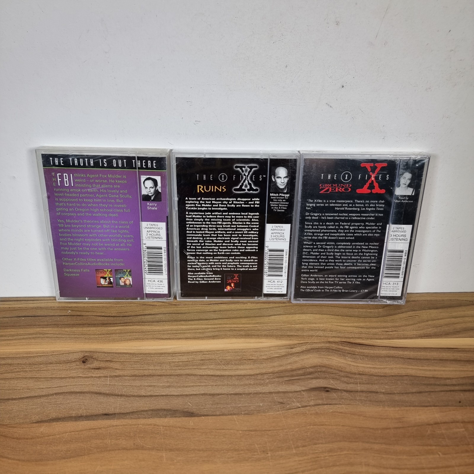 X-Files Audio Book Cassette Tape Bundle Harper Collins
