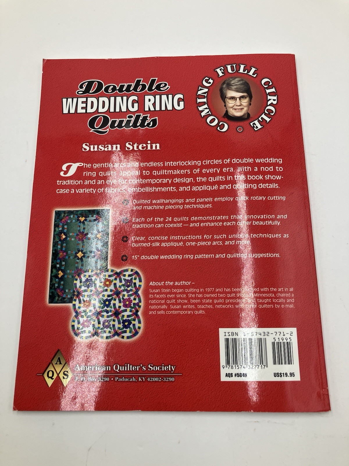 Double Wedding Ring Quilts American Quilter’s Society Stein Vintage Paperback