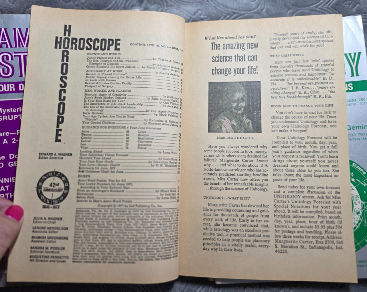 Horoscope & American Astrology 1976-1978 Magazine LOT of 10 Psychic Zodiac Vint.