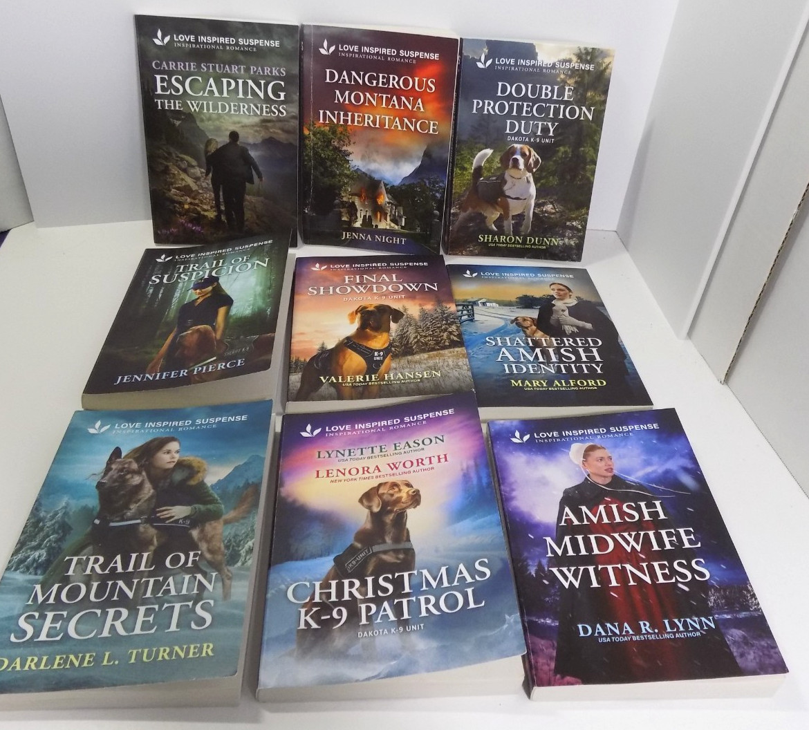 Harlequin Love Inspired Suspense Romance Books – Lot of 9 ( Oct-Dec 2025 )