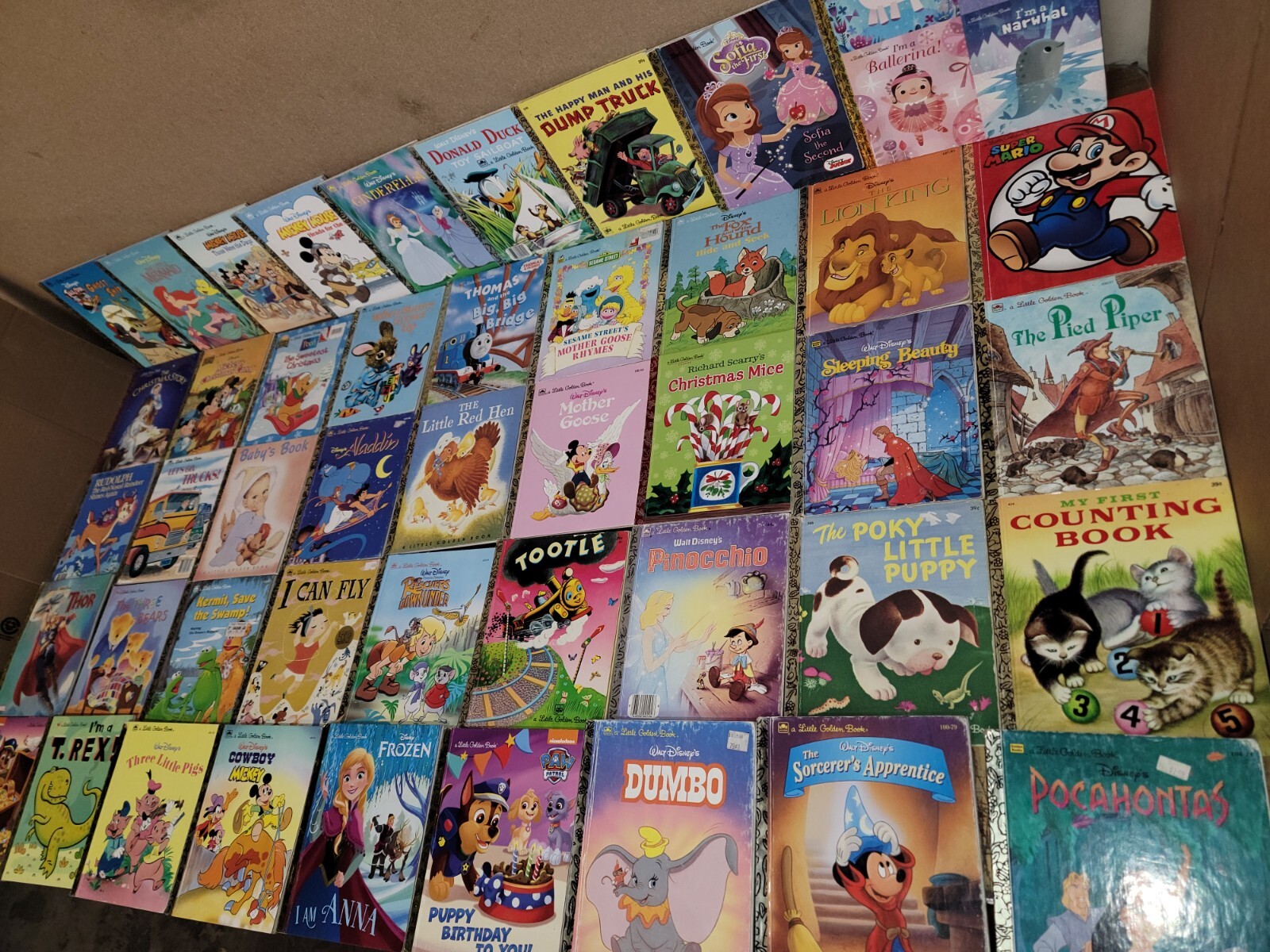 Lot of 10 A Little Golden Vintage Walt Disney Classic Kids Books MIX UNSORTED