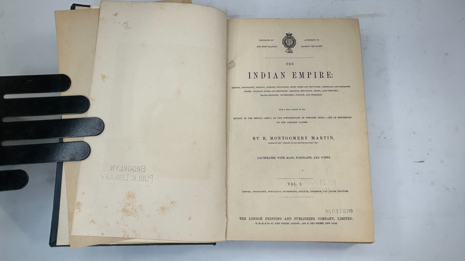The Indian Empire by R. Montgomery Martin – 3 Volumes