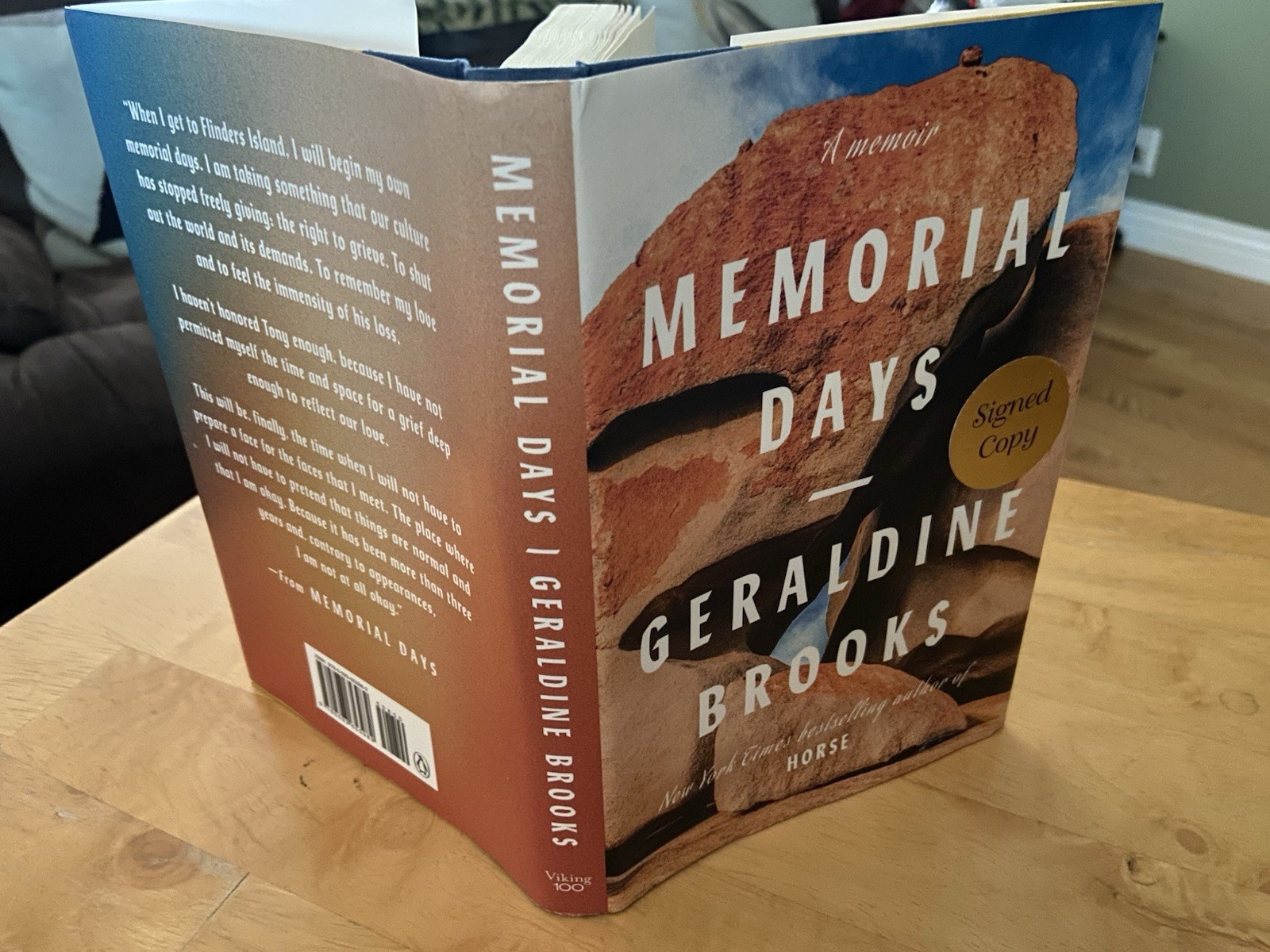 Memorial Days: A Memoir – SIGNED by Geraldine Brooks LN HC 1st Print FREE S/H