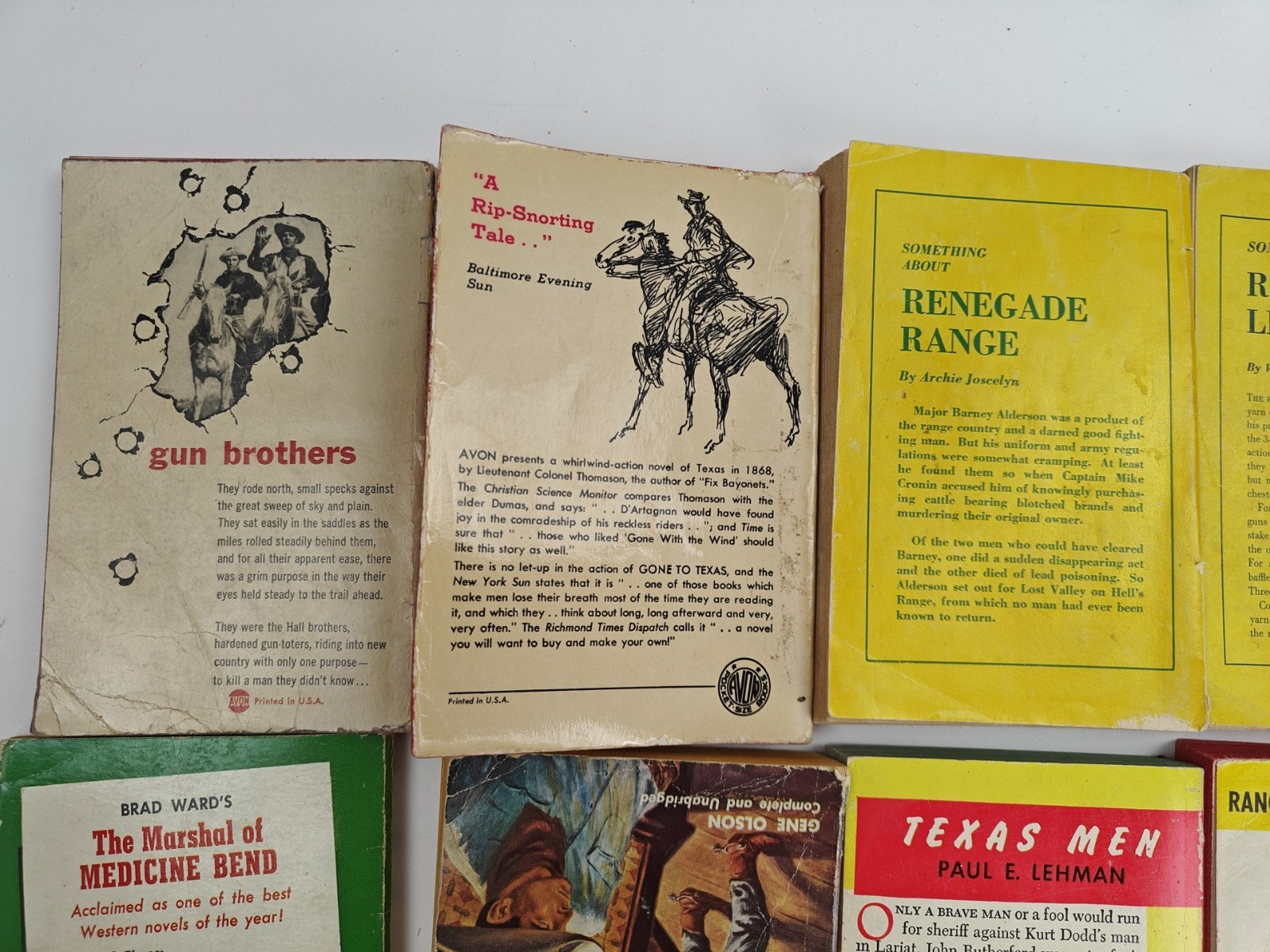 VTG Mixed Publisher Western Paperback Book Lot of 14 Wells, Ward, Short, Etc