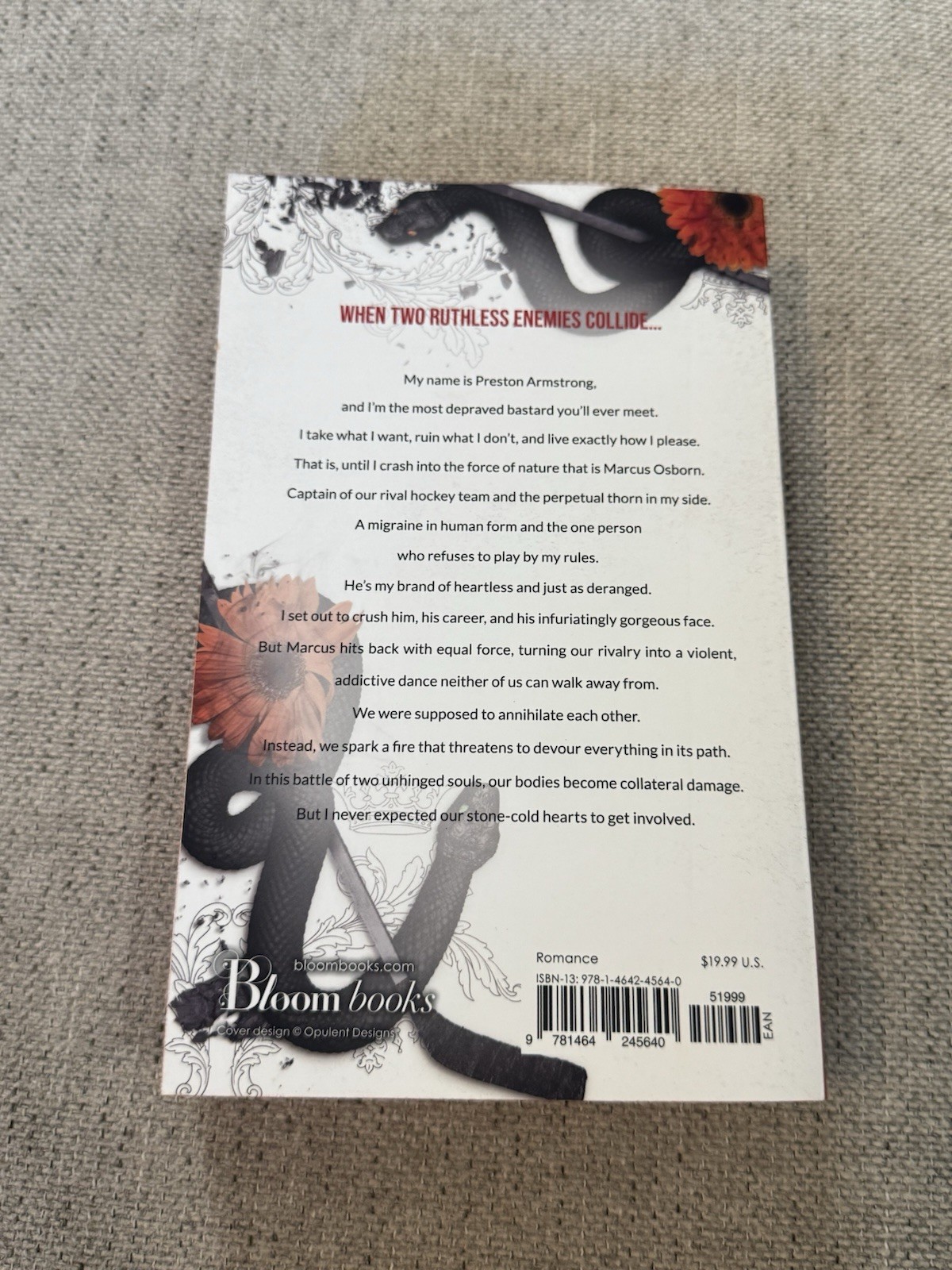 Tempting Venom Rina Kent Deluxe Edition Sprayed Edge Bound Character Art Signed