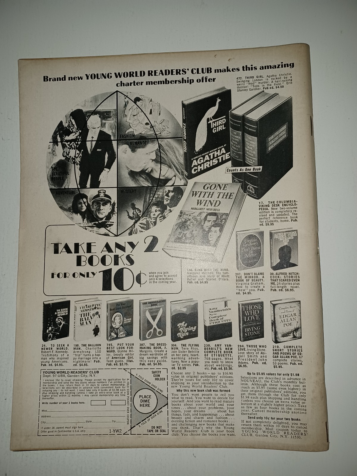 Datebook Magazine Sept 1969 Jimi Hendrix Janis Joplin The Supremes Donovan