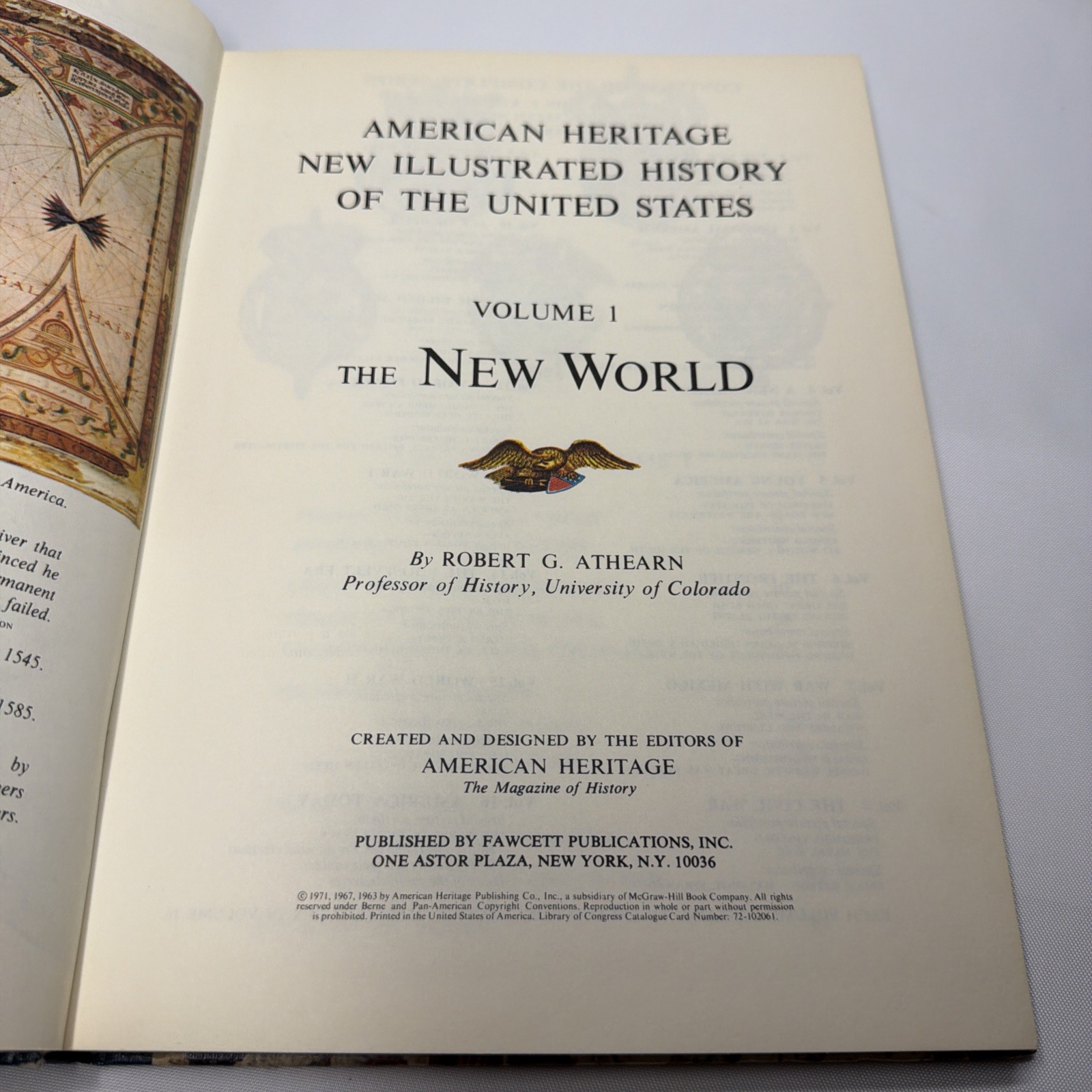 American Heritage History Of The United States, Vol 1 The New World