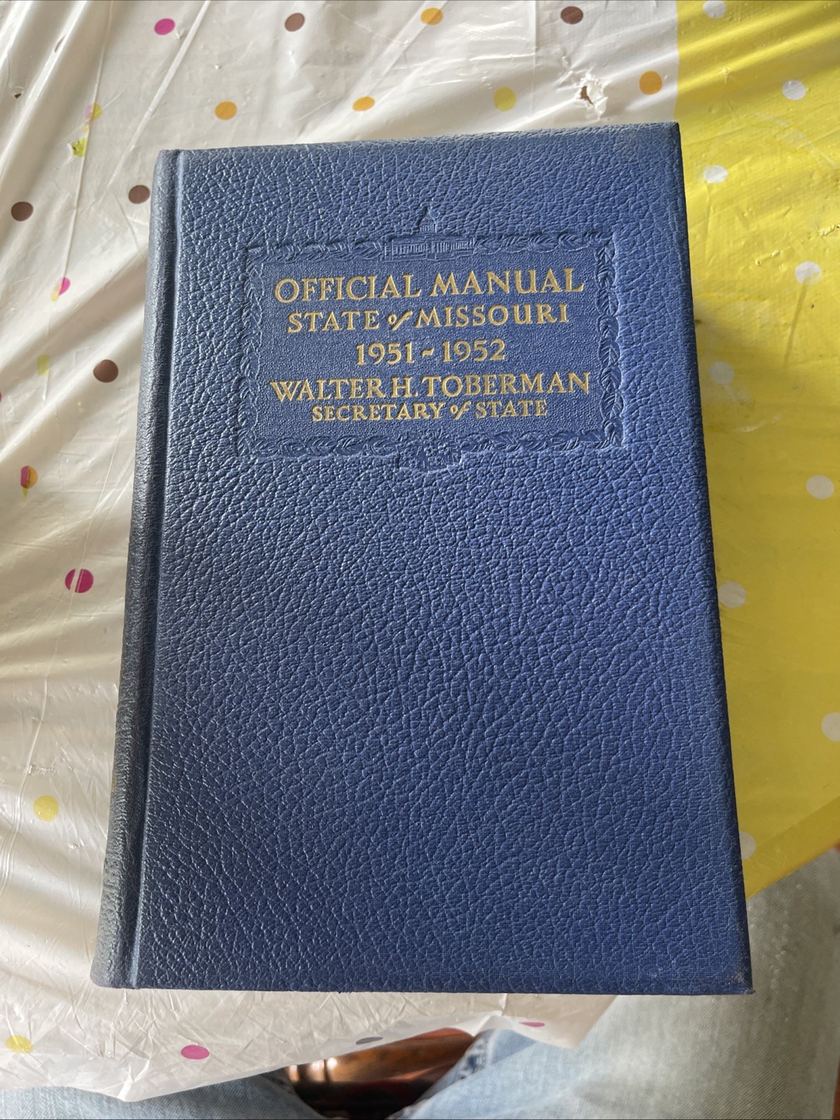 1951-1960 Official Manual State Missouri blue book Walter H Toberman 5 Book Lot