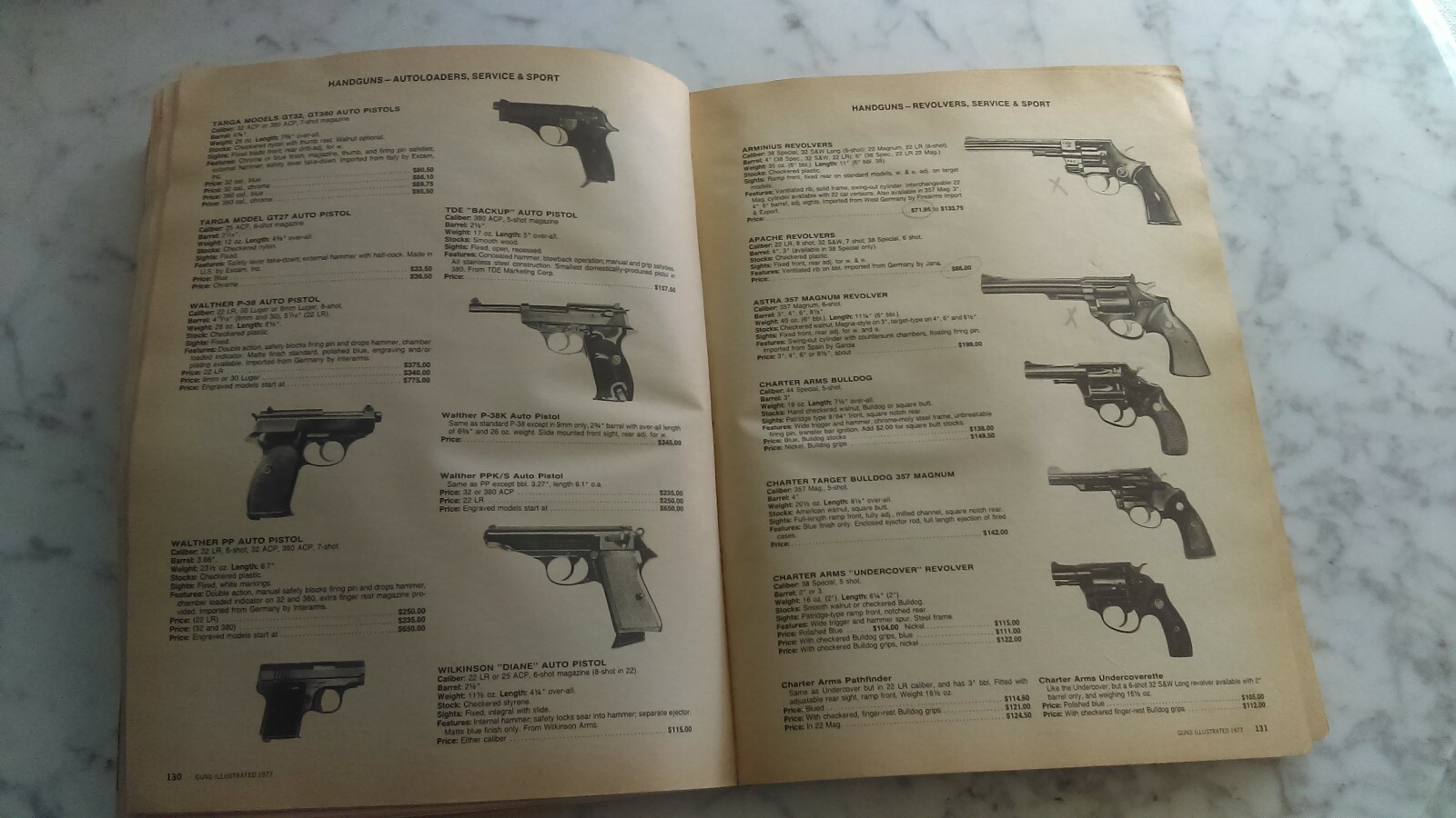 Vintage Catalog Gun Guns Illustrated 1977 288 pages Firearms Guns gun 9th ed