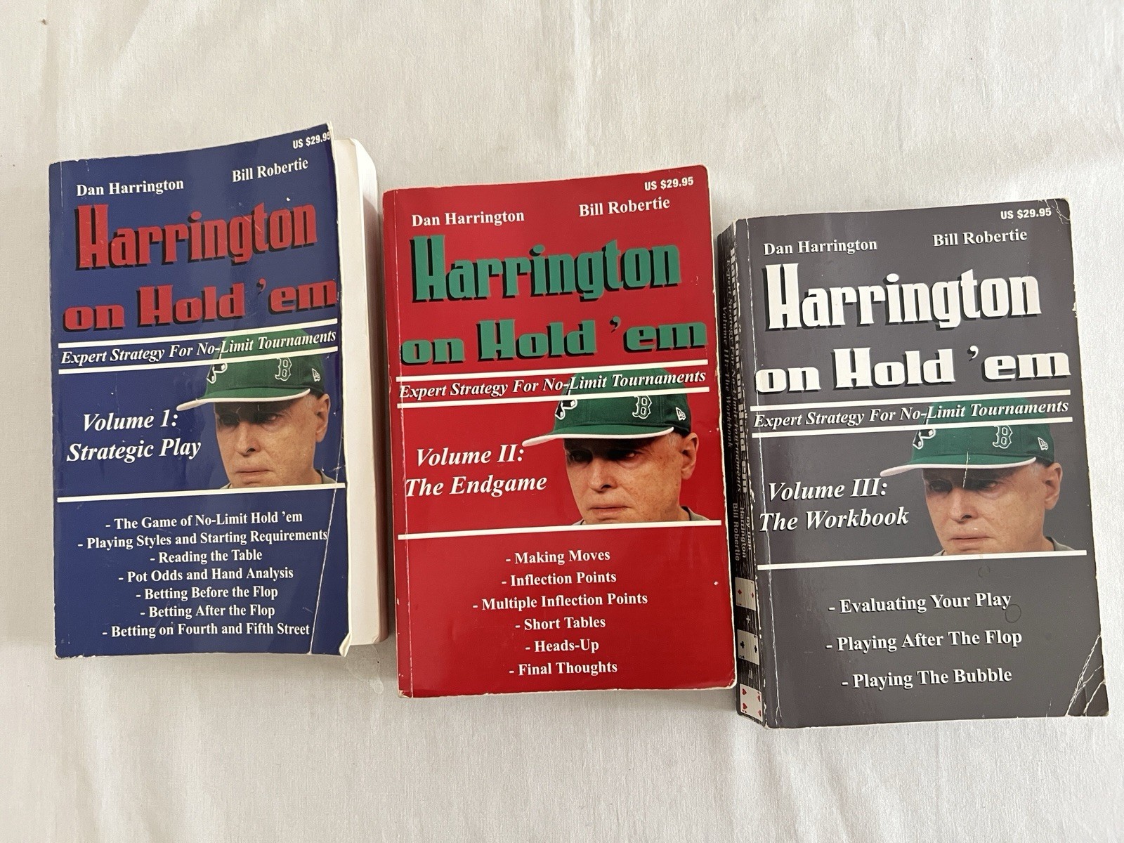 Harrington on Hold ‘Em – Vol 1 – 2 – 3 – softcover by Dan Harrington