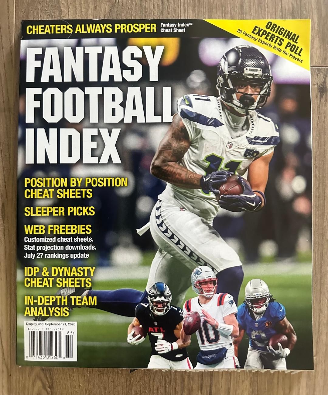 2026 FANTASY FOOTBALL INDEX NFL Football Magazine IN-DEPTH TEAM ANALYSIS Sheets