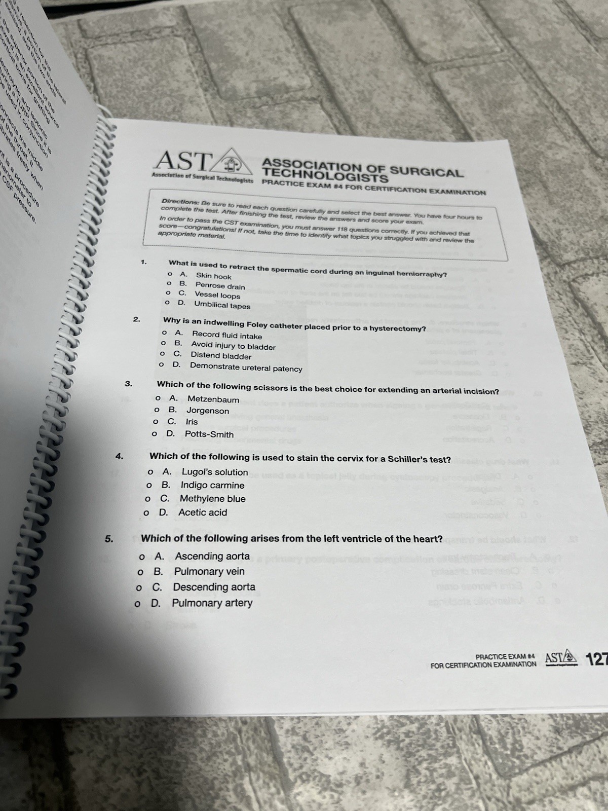 AST Surgical Tech Certifying Exam Study Guide 3rd Ed
