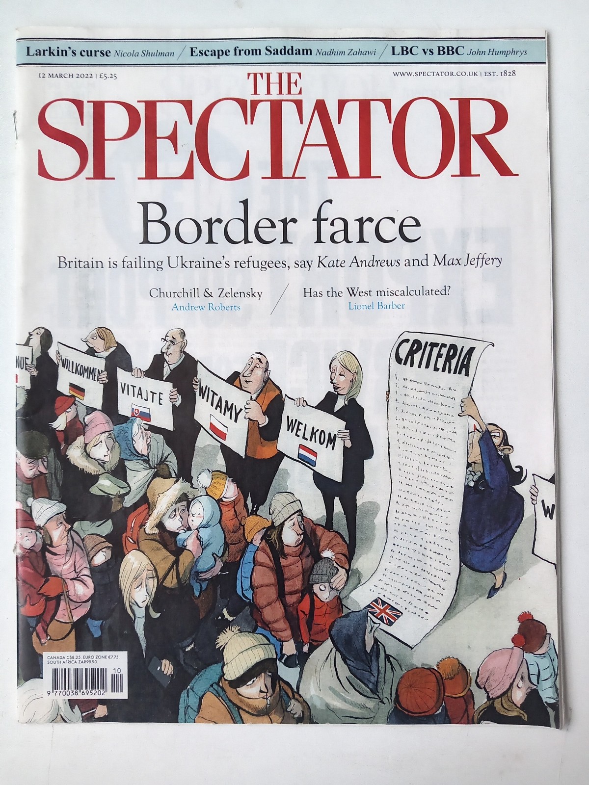 The Spectator Magazine March 2022 – March 2023 SELECT ISSUES