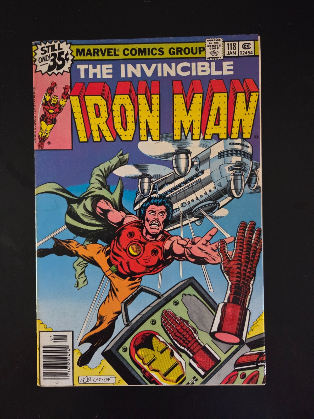 Iron Man #118, Newsstand Marvel – Key Issue 1sp App J.Rhodes, Mid/High Grade