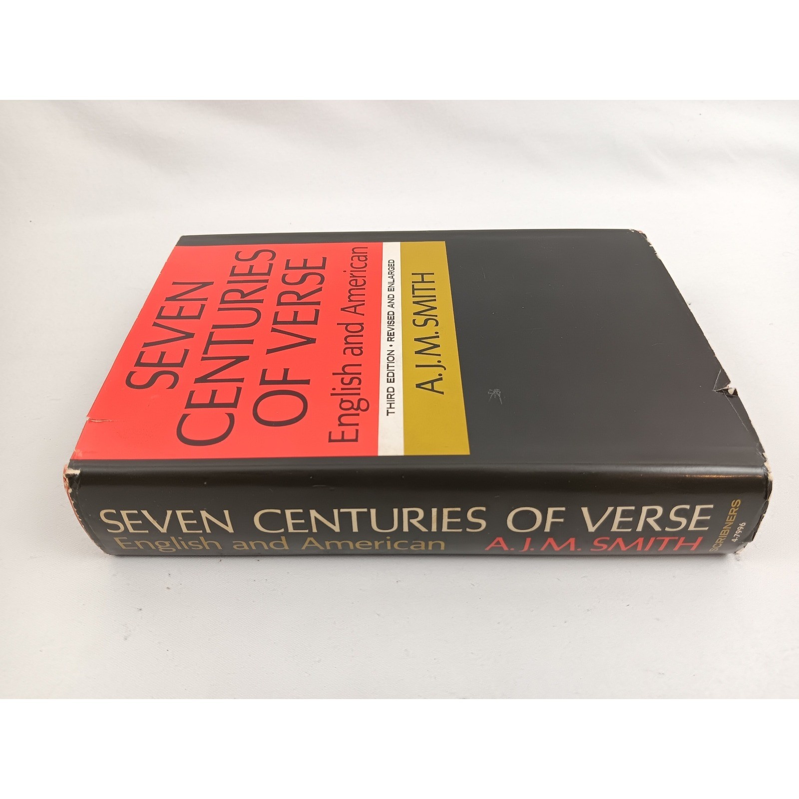 Seven Centuries of Verse English American A.J.M. Smith Poetry Book
