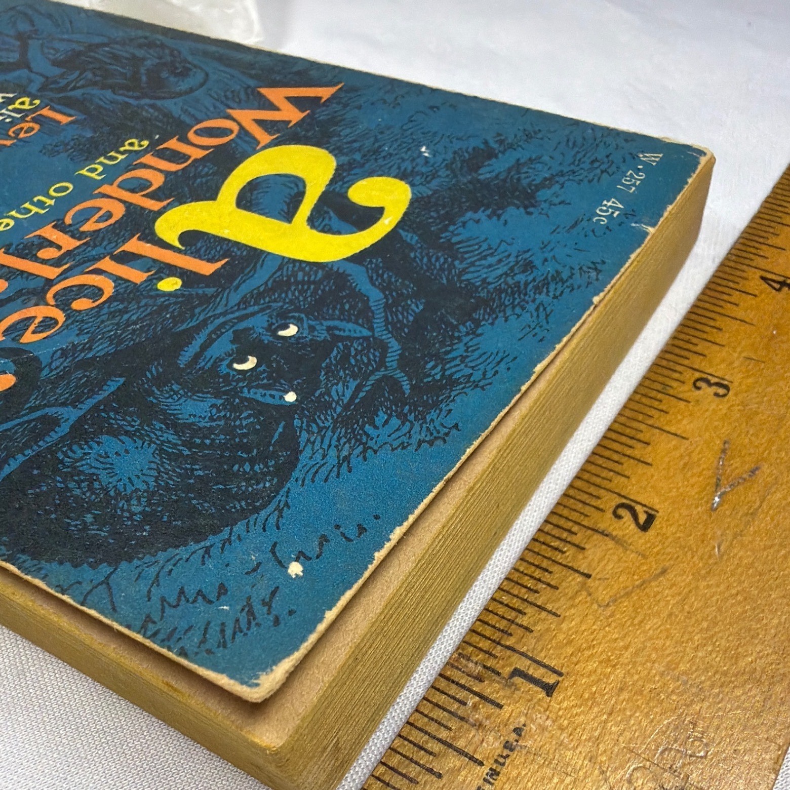 Washington Square Press Alice in Wonderland Lewis Carroll Book Vintage 1962 Blue