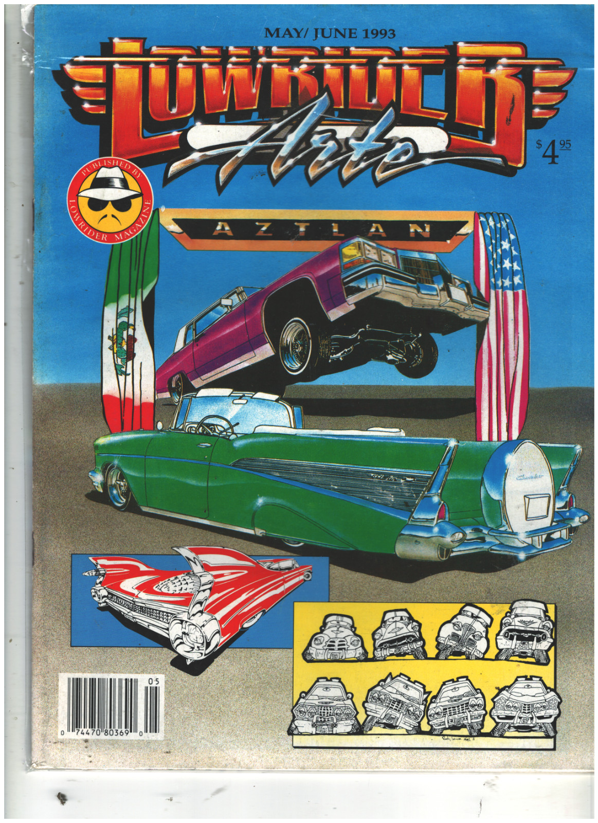Lowrider Arte Magazine Vintage 1993 May/June Aztlan Chicano Art 90s