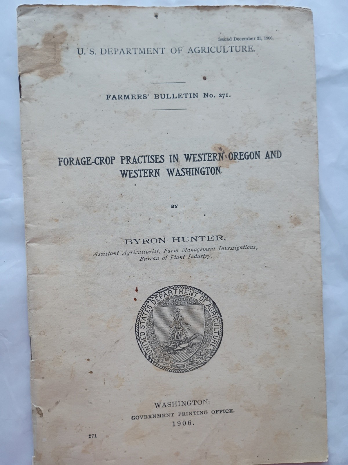 12 USDA Bulletins 1901-50 Farming, Crops, Baling Hay, Soil, Etc (993)