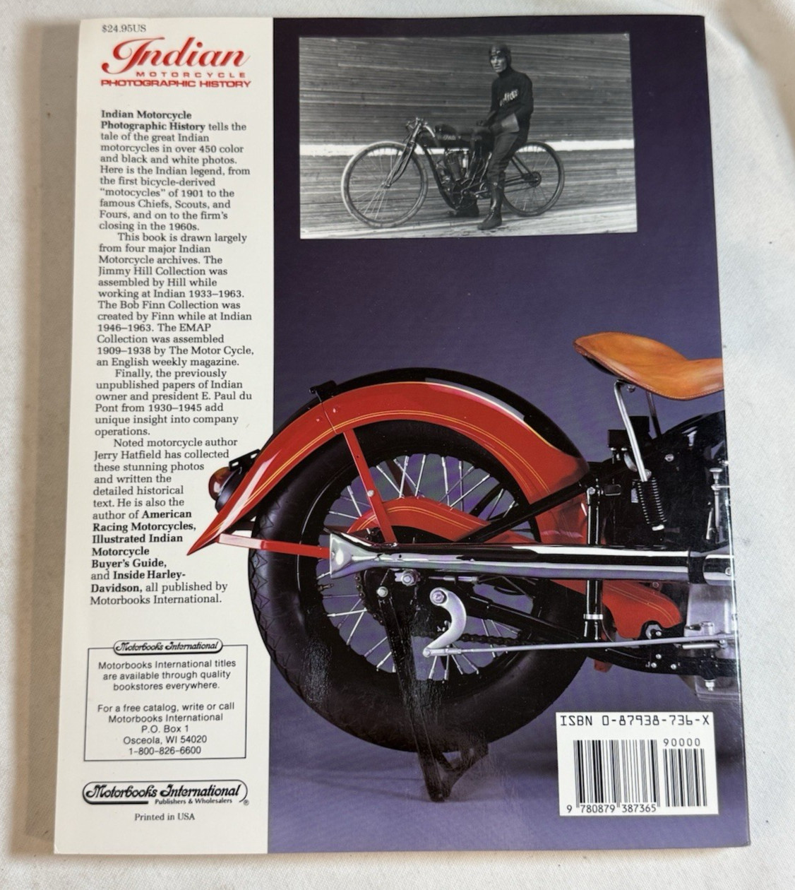 Indian Motorcycle: Photographic History by Jerry Hatfield – 1993 TPB, Motorbooks