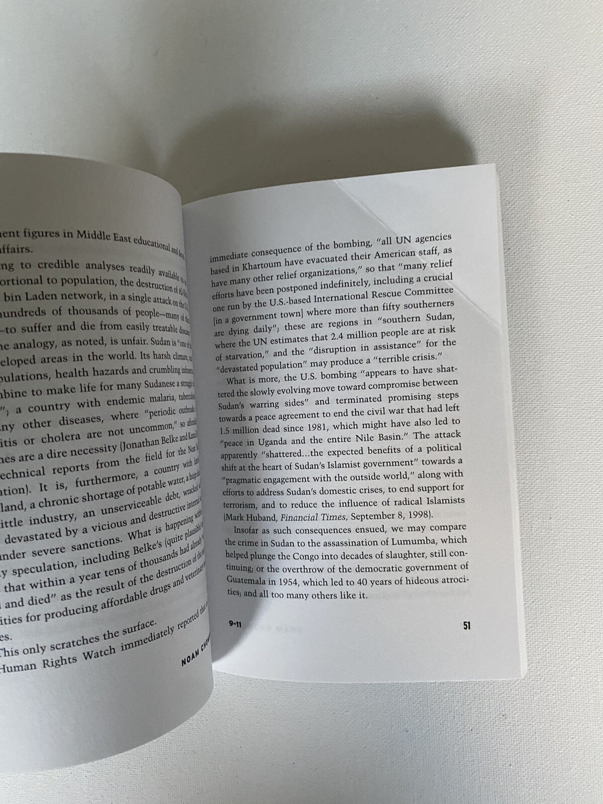 9-11 Paperback Noam Chomsky (Paperback)