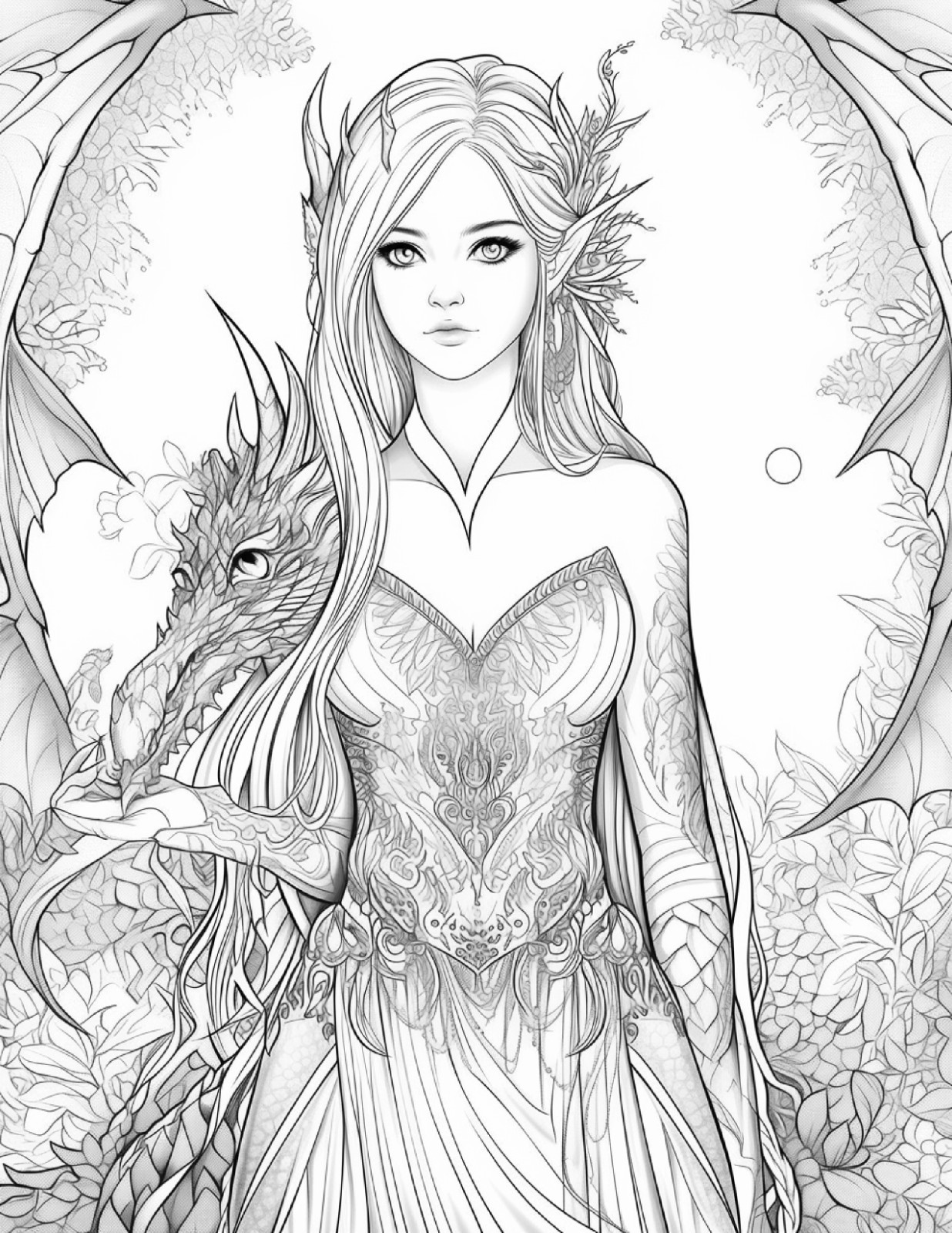 ✨ Dragon Fairy Coloring hoursof fun 5. Spiral Bound Coloring BookHOURS OF FUN