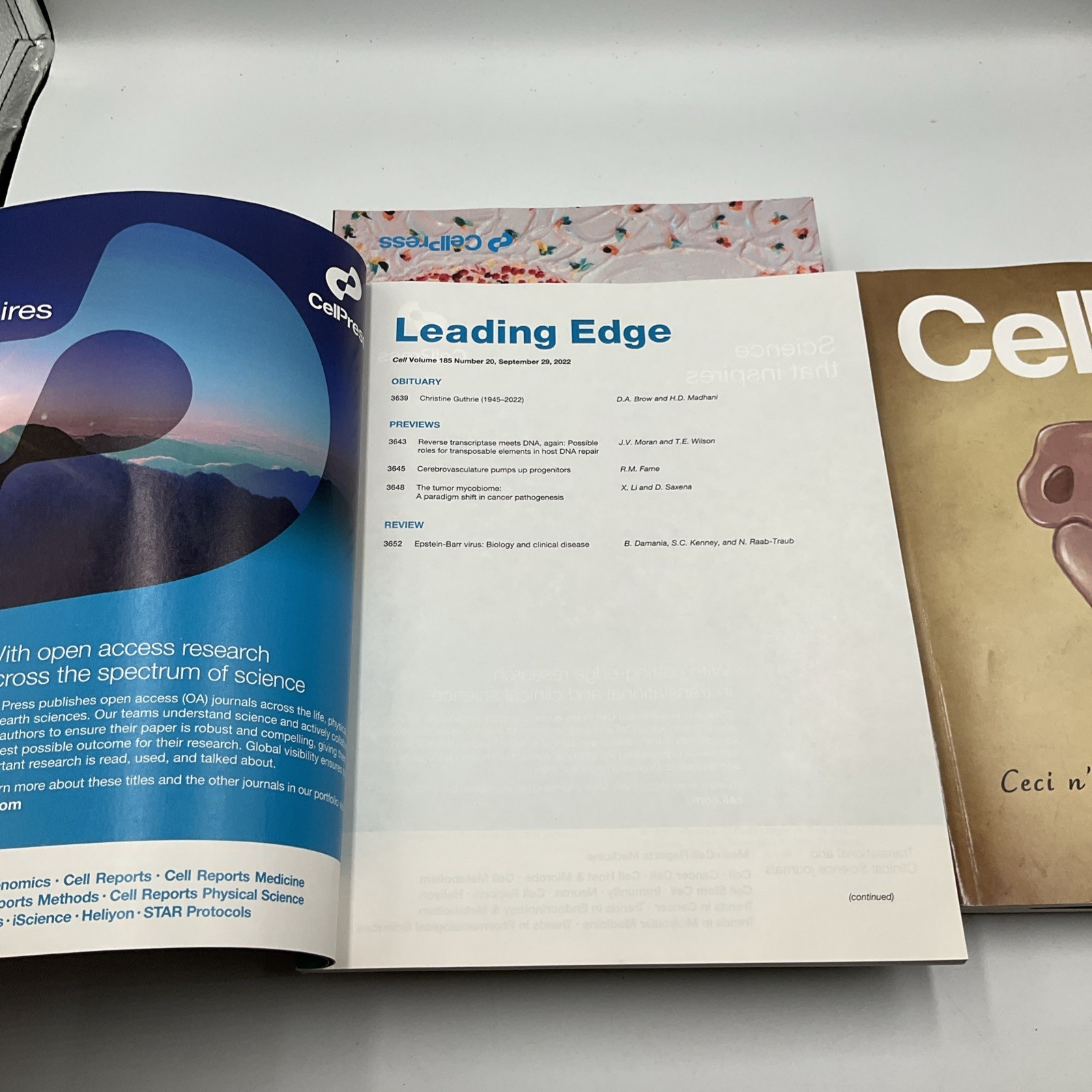 Cell Magazine Medical Journal Lot Of 9 Vol 185 #12, 13,17, 18, 19, 20,21,22-2022