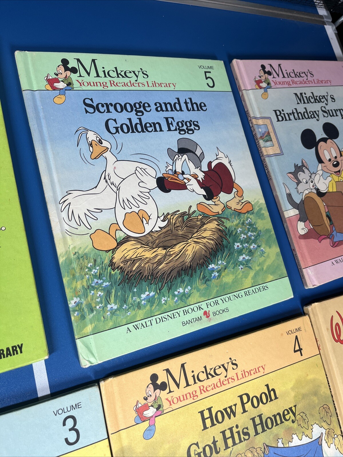 Walt Disney Fun-To-Read Library Lot Set Vintage 1986 1990 Book Hardcovers
