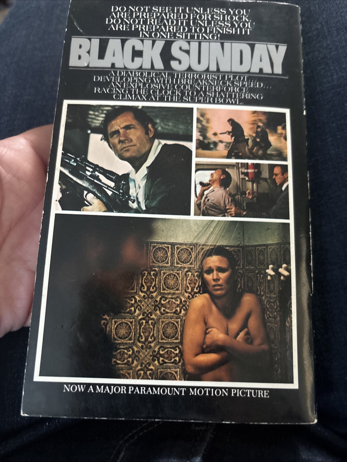Black Sunday by Thomas Harris | 1977, Bantam | Vintage Thriller, Movie Tie-In