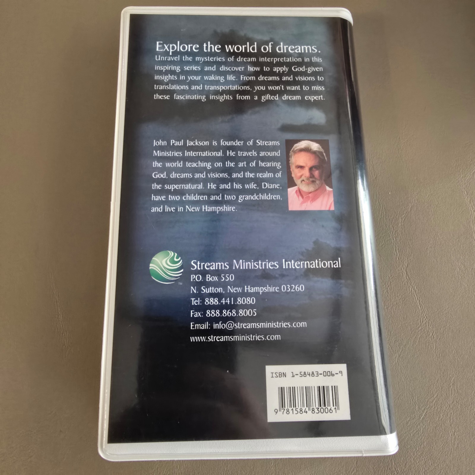 Understanding Dreams & Visions John Paul Jackson 6 Audio Cassette Tape Set