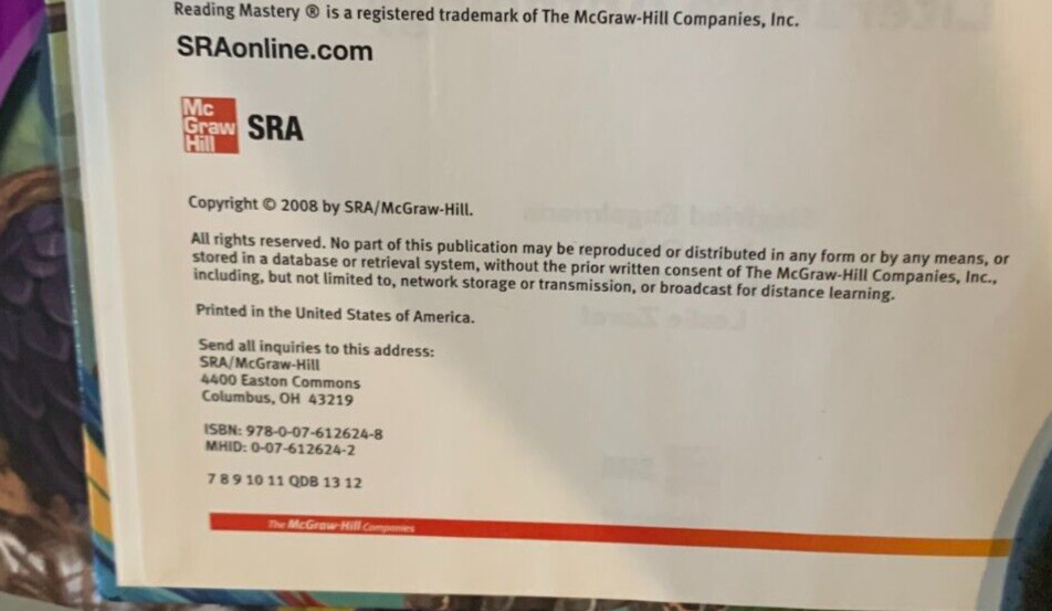SRA McGraw Hill Reading Mastery Signature Edition Grade 4 Language Arts Set