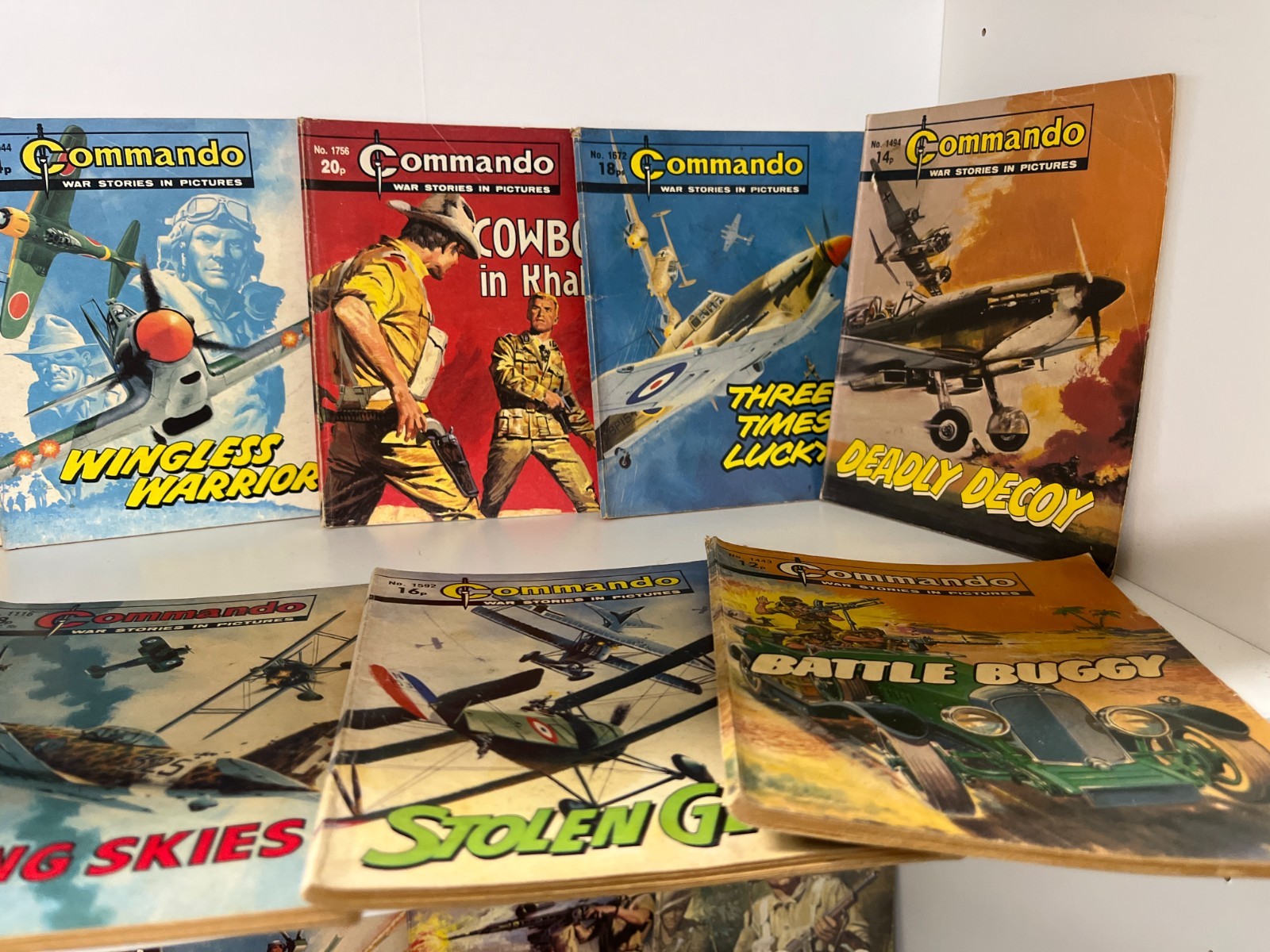 Mixed Lot 26 Commando War Comics Issues #1000-2000 Vintage UK Military Lot