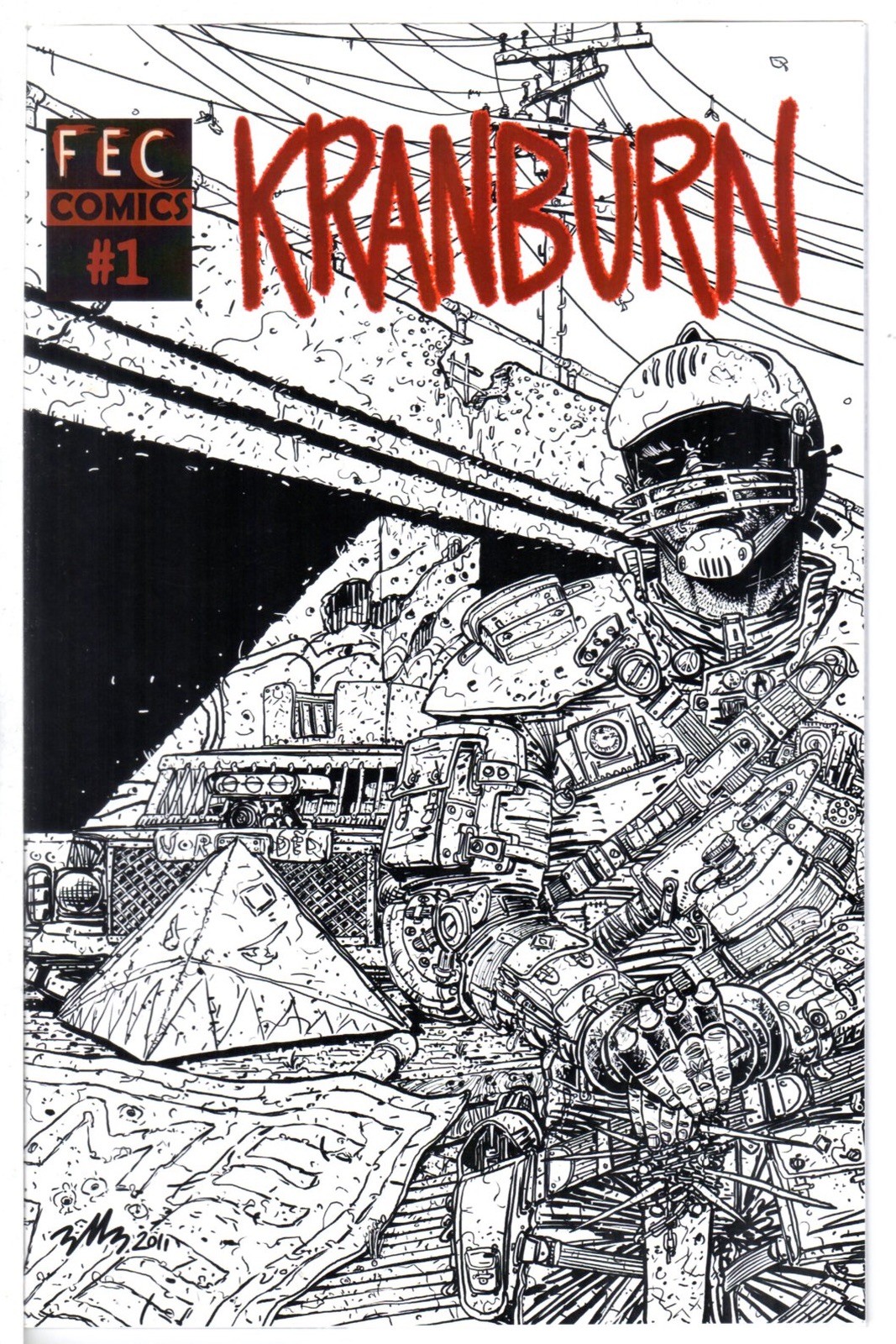 KRANBURN #1 VF/NM 9.0 Ben Michael Byrne AUSTRALIAN OZ AUSSIE FEC COMICS 2011