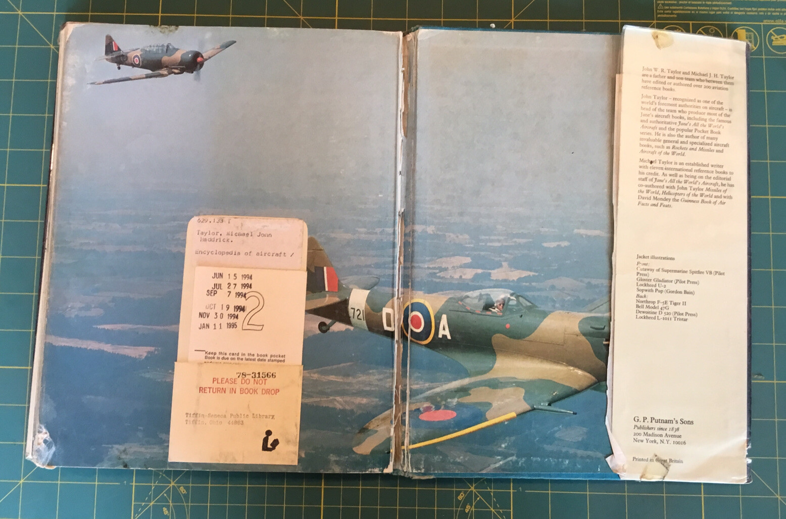 1978 ENCYCLOPEDIA OF AIRCRAFT by Michael Taylor & John Taylor, 254 Pages, RARE