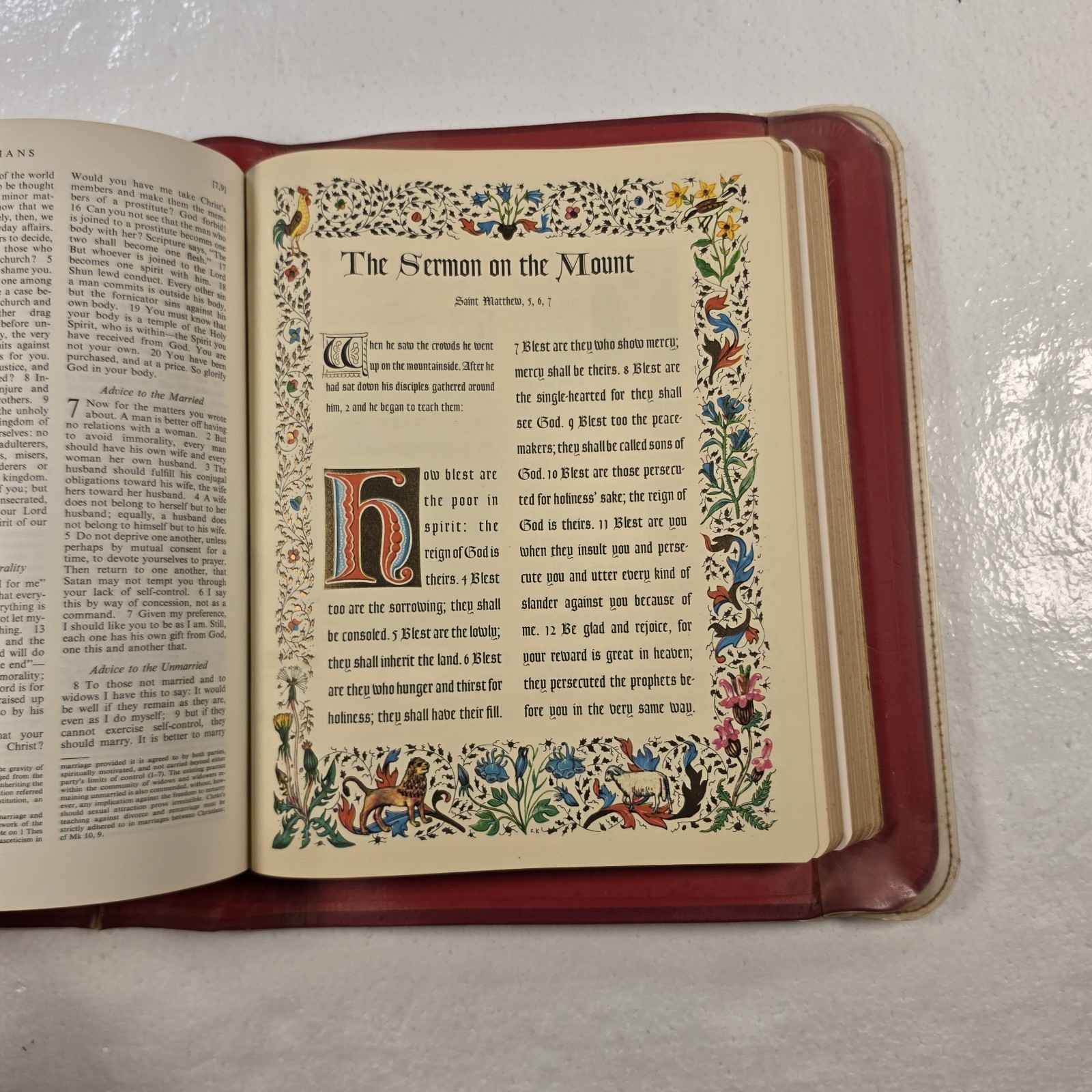 Vtg 1971 New American Bible Holy Name Edition Spiritual Arts Catholic Family