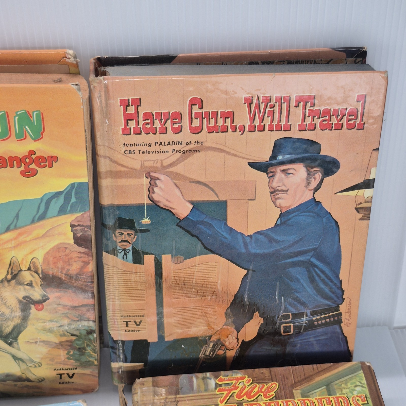 vintage Whitman publishing hardcover books featuring Western TV show Lot Of 11