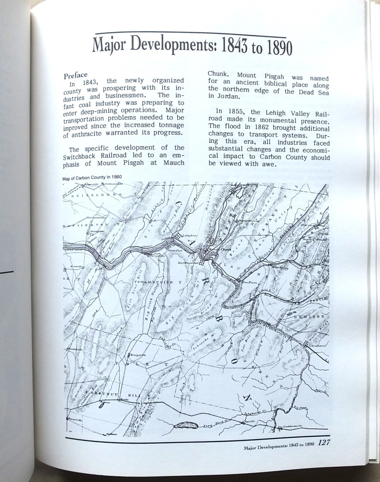 used HISTORY of CARBON COUNTY PENN. VOL. 1 ECKHART HC 1992 1ST. ED. 654 PAGES