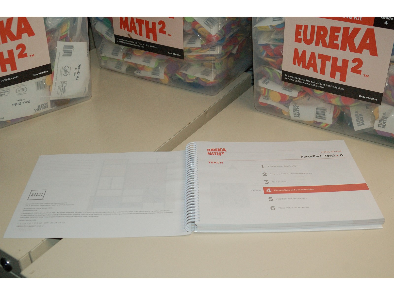 Eureka Math² Squared Kindergarten Module 4 Teacher Book – Weight: 25 oz.
