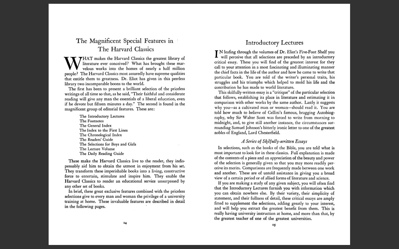 The Harvard Classics, All 51 Volumes, E-Book (PDF + EPUB) Vintage Novels on DVD