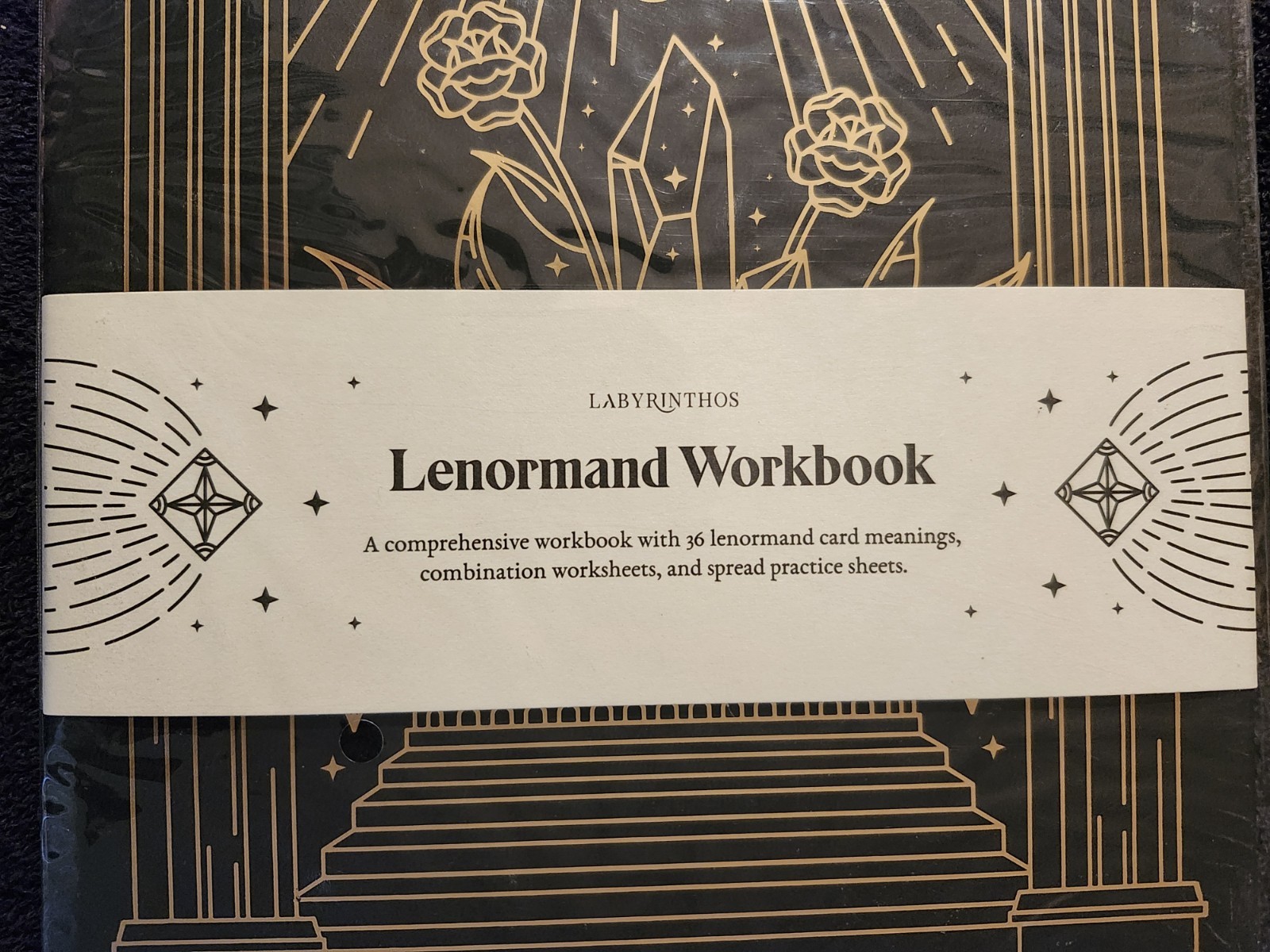 Lenormand Workbook Tina Gong Labyrinthos Gilt Edges Vegan Leather **SEALED