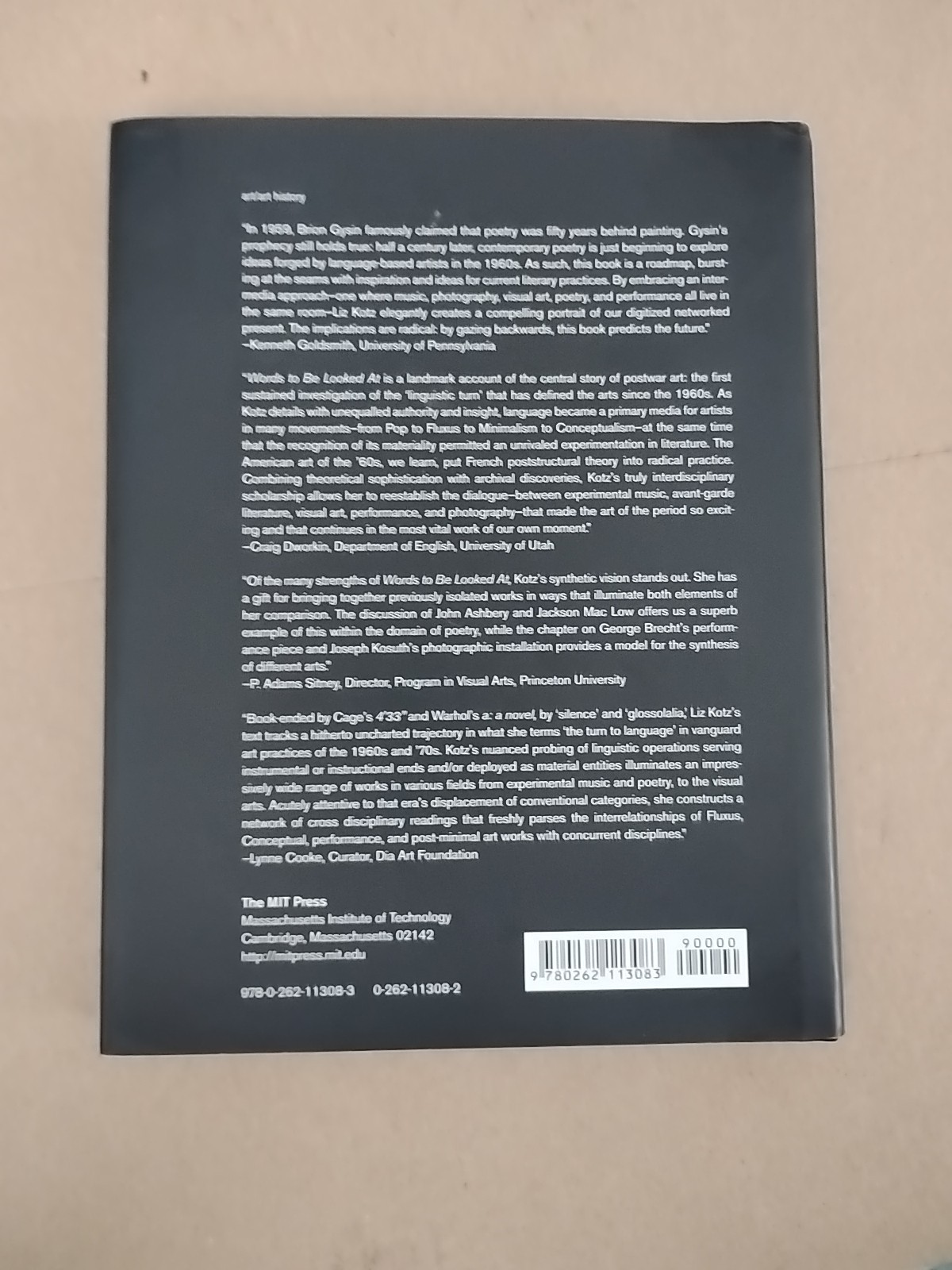 Words to Be Looked At : Language in 1960s Art by Liz Kotz (2007, Hardcover)