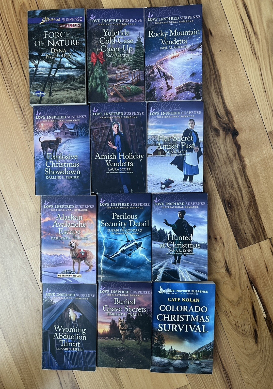 Lot of 12 Love Inspired Suspense Series Romance Paperbacks. 12/2013 to 12/2024