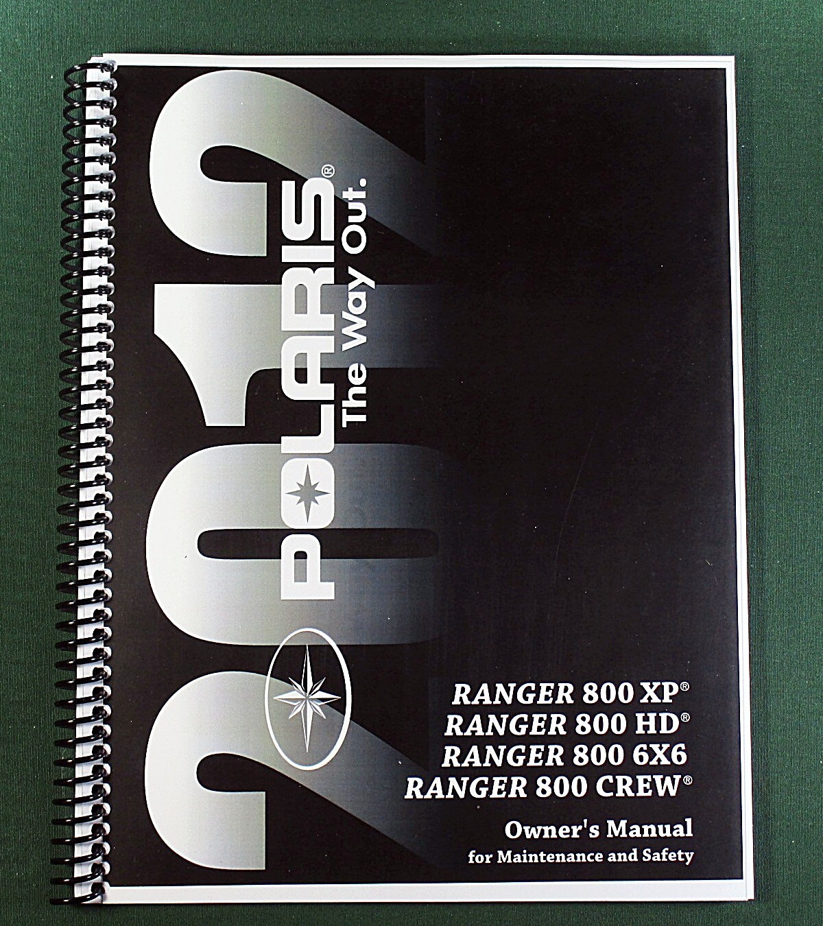 2012 Polaris Ranger 800 XP Owner’s Manual: 103 Pages & Protective Covers!