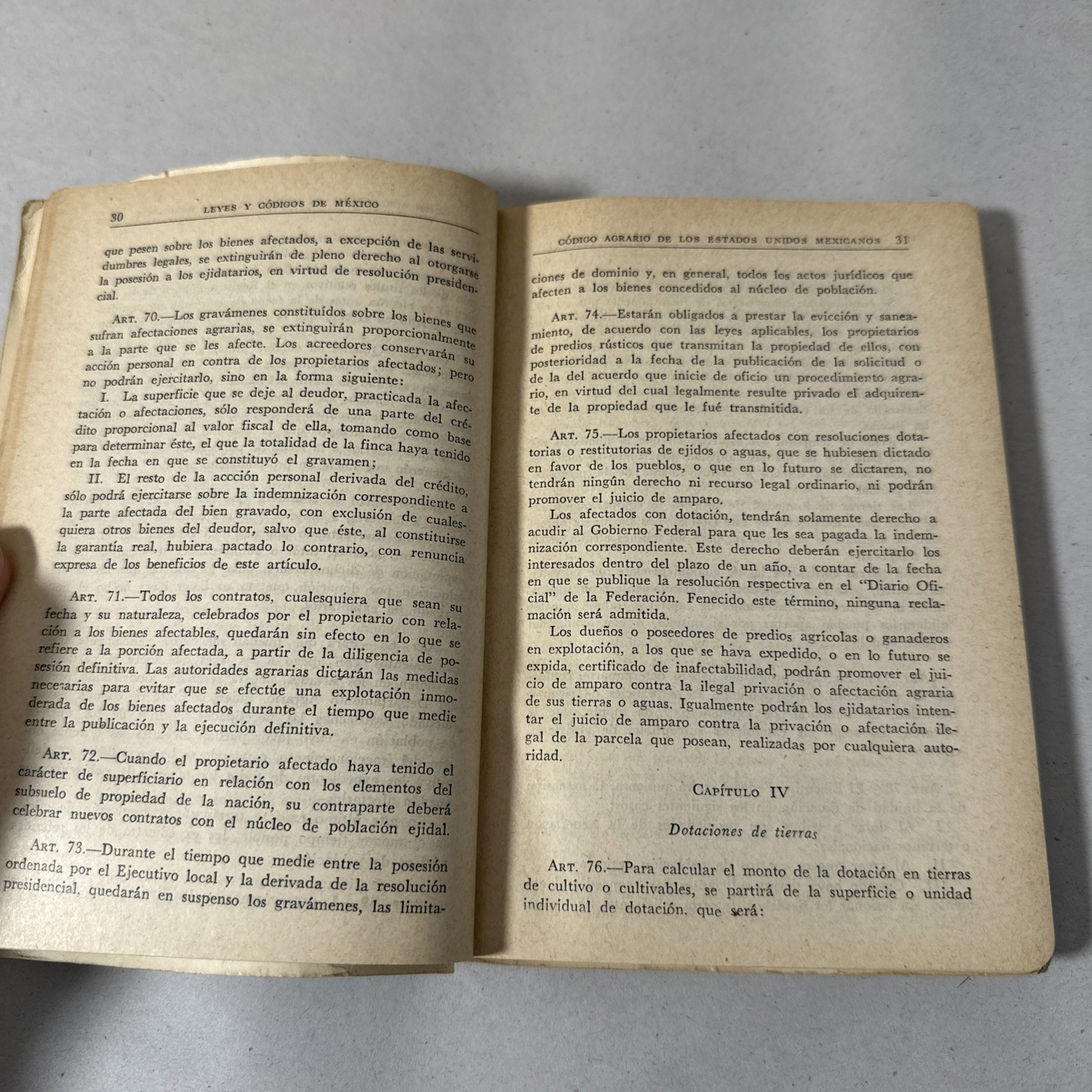 Codigo Agrario Leyes Y Codigos De Mexico 1959 Editorial Porrua Mexican Law Book